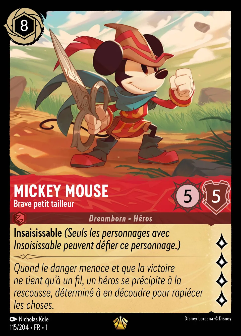 Mickey Mouse - Brave petit tailleur from The First Chapter - Lorcana