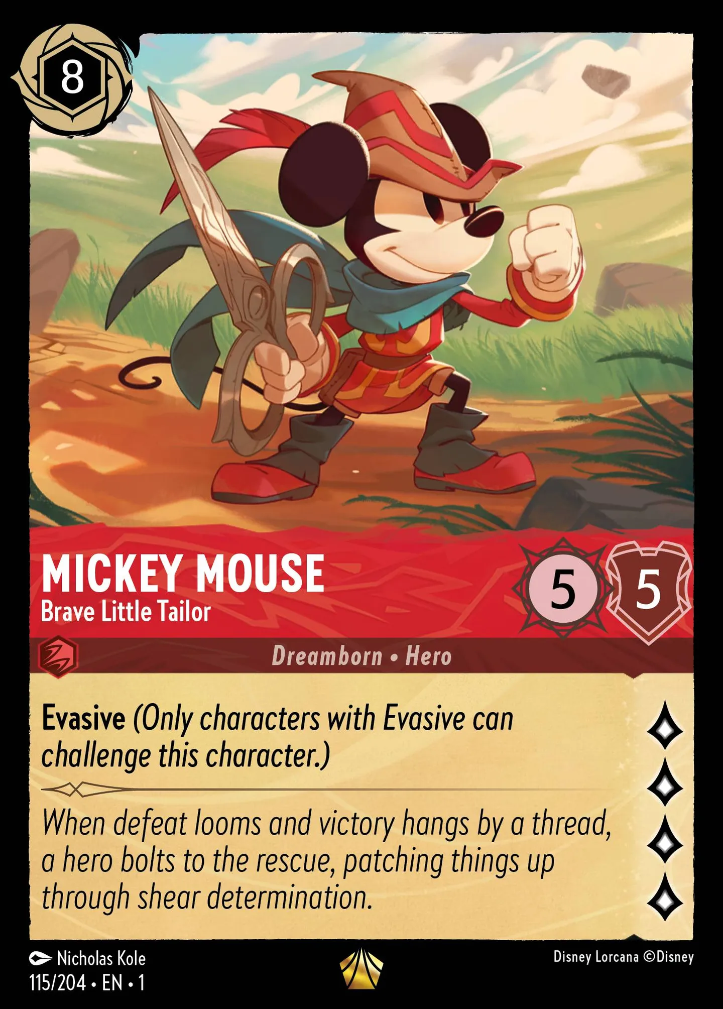 Mickey Mouse - Brave Little Tailor — The First Chapter — Lorcana