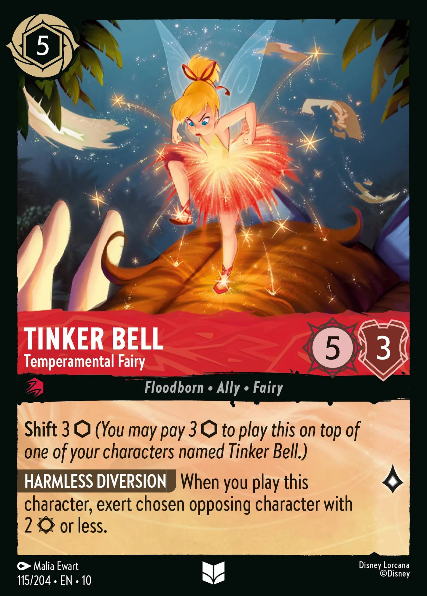 Tinker Bell - Temperamental Fairy — Whispers in the Well — Lorcana