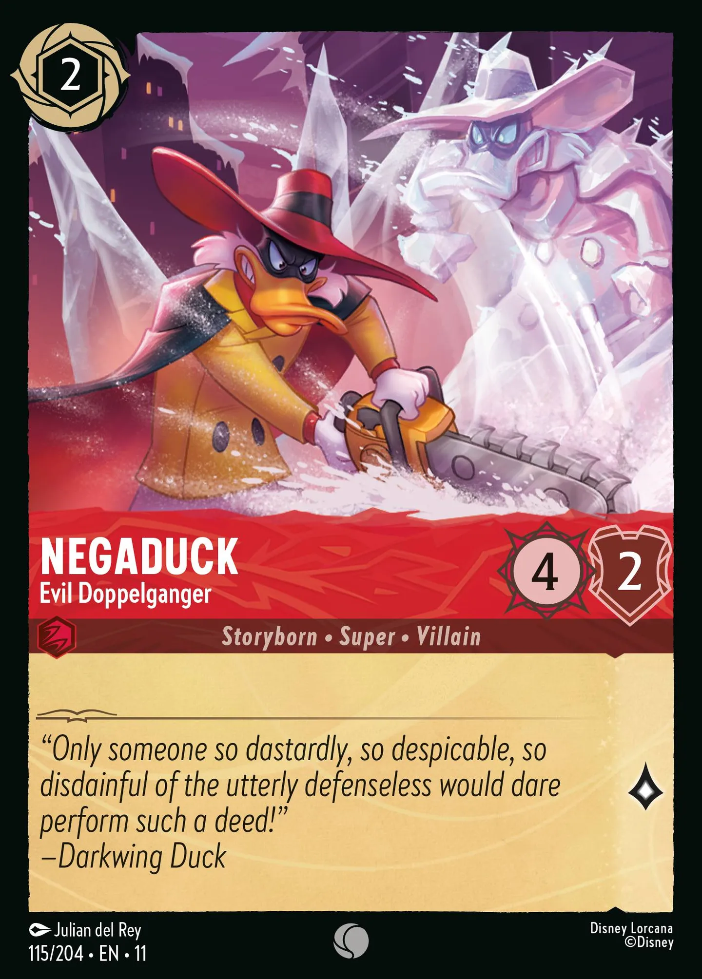 Negaduck - Evil Doppelganger — Winterspell — Lorcana