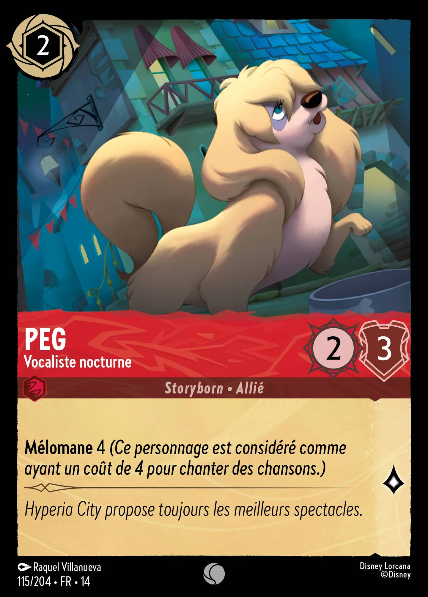Peg - Vocaliste nocturne — Hyperia City — Lorcana