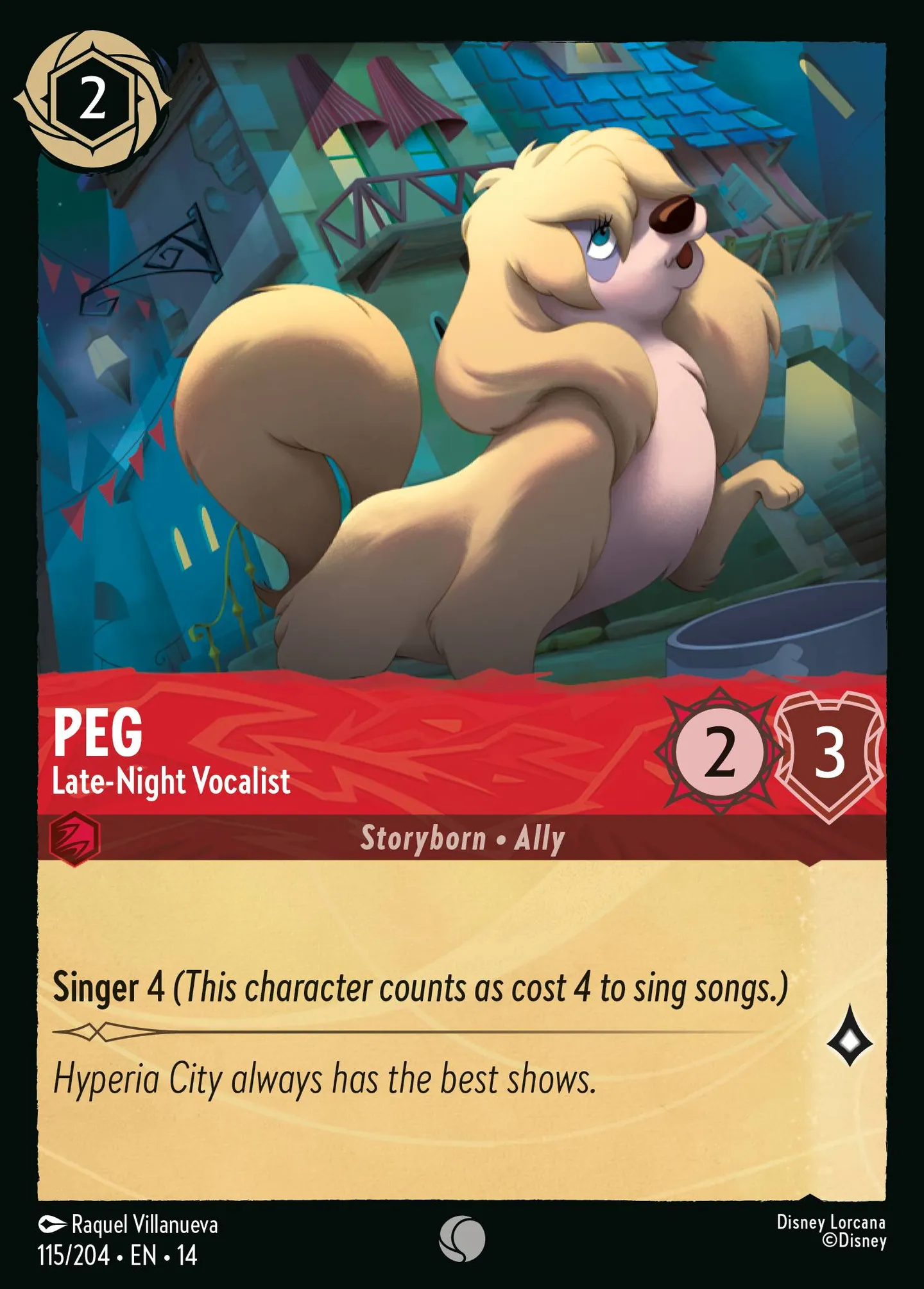 Peg - Late-Night Vocalist — Hyperia City — Lorcana