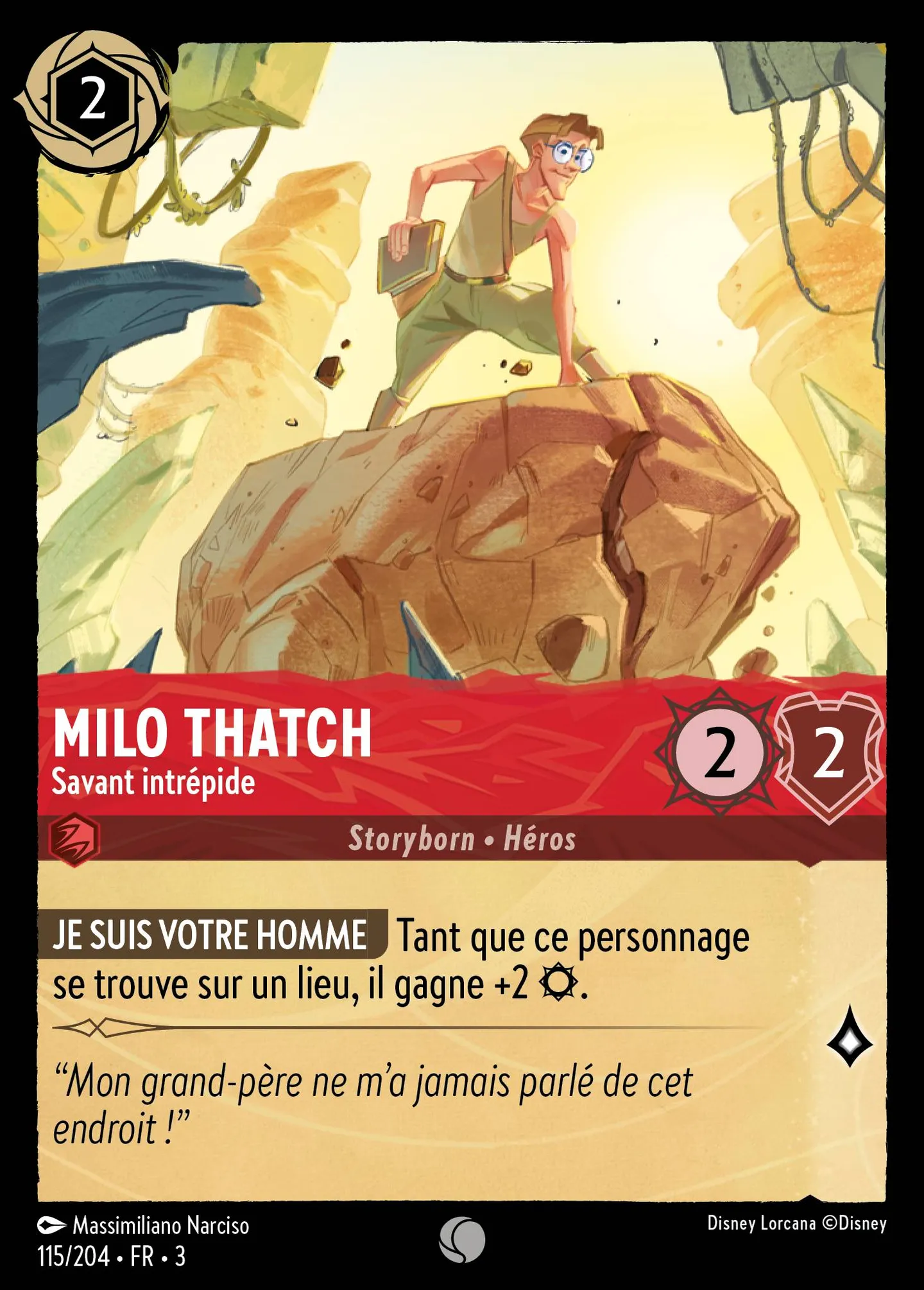 Milo Thatch - Savant intrépide — Into the Inklands — Lorcana