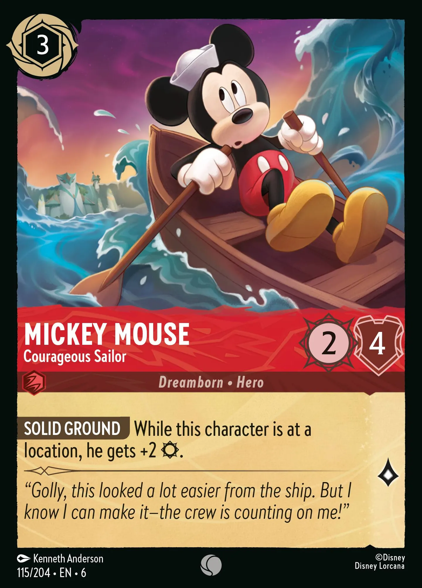 Mickey Mouse - Marin courageux — Azurite Sea — Lorcana
