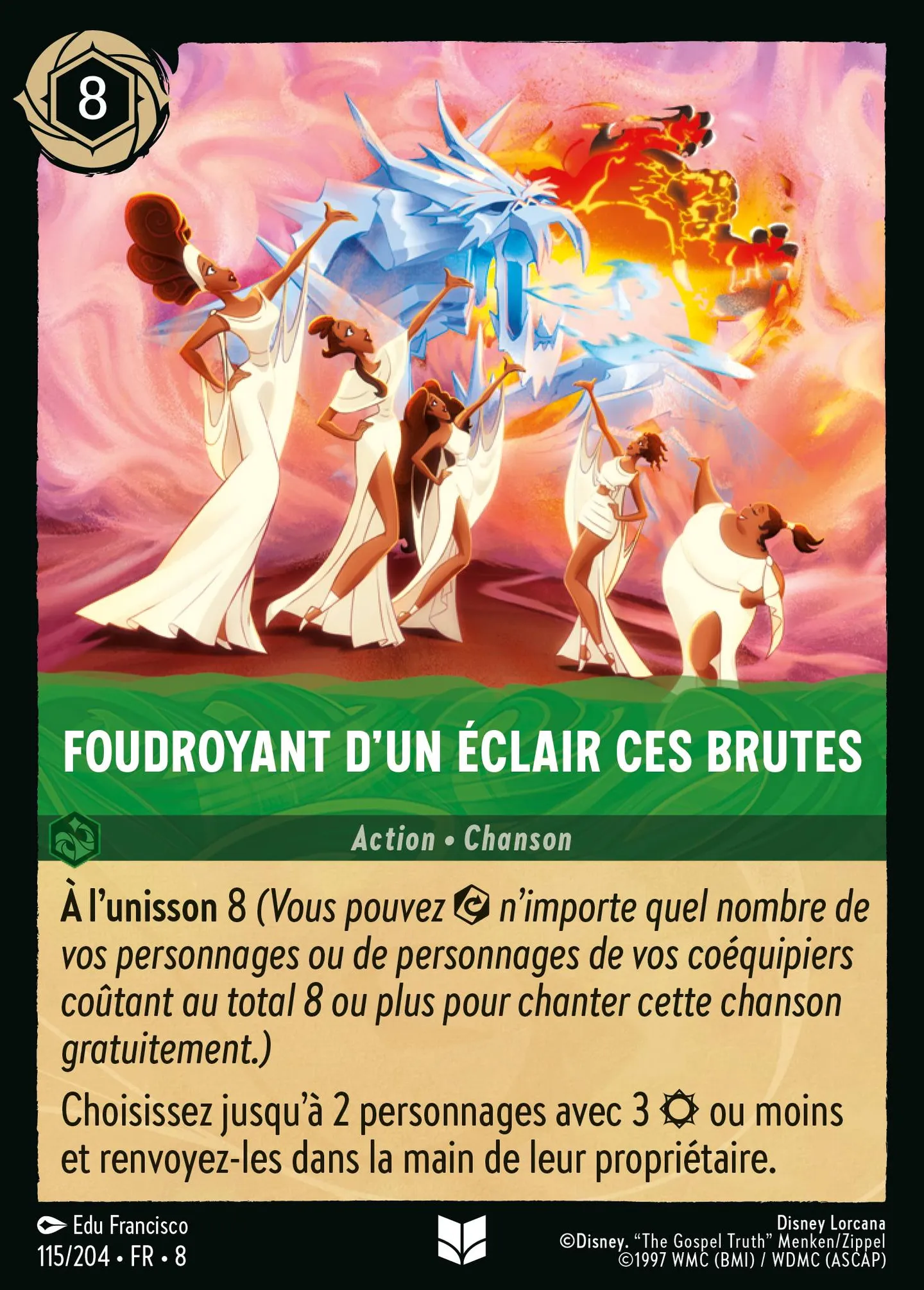 Foudroyant d'un éclair ces brutes — The Reign of Jafar — Lorcana