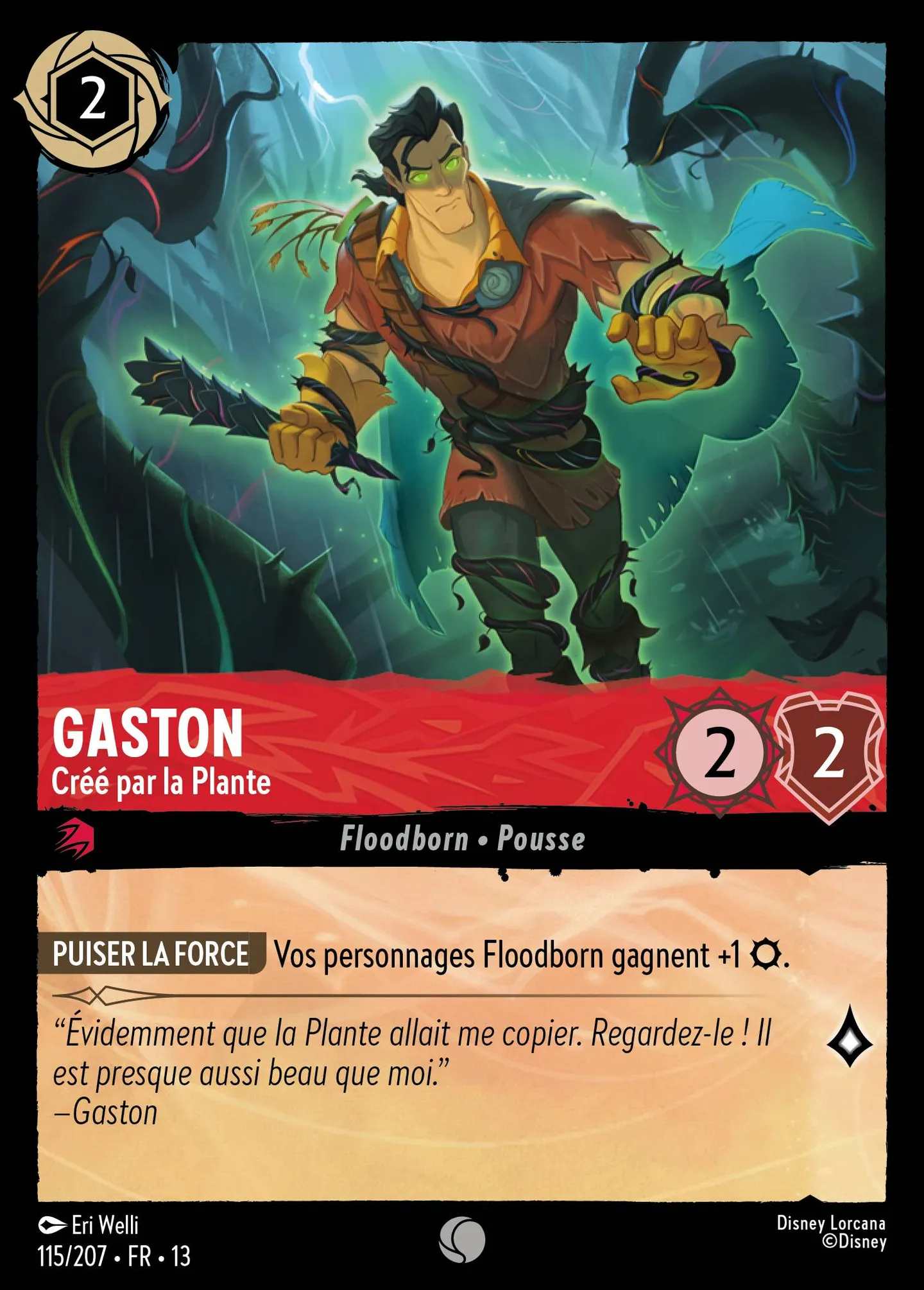 Gaston - Créé par la Plante — Attack of the Vine! — Lorcana