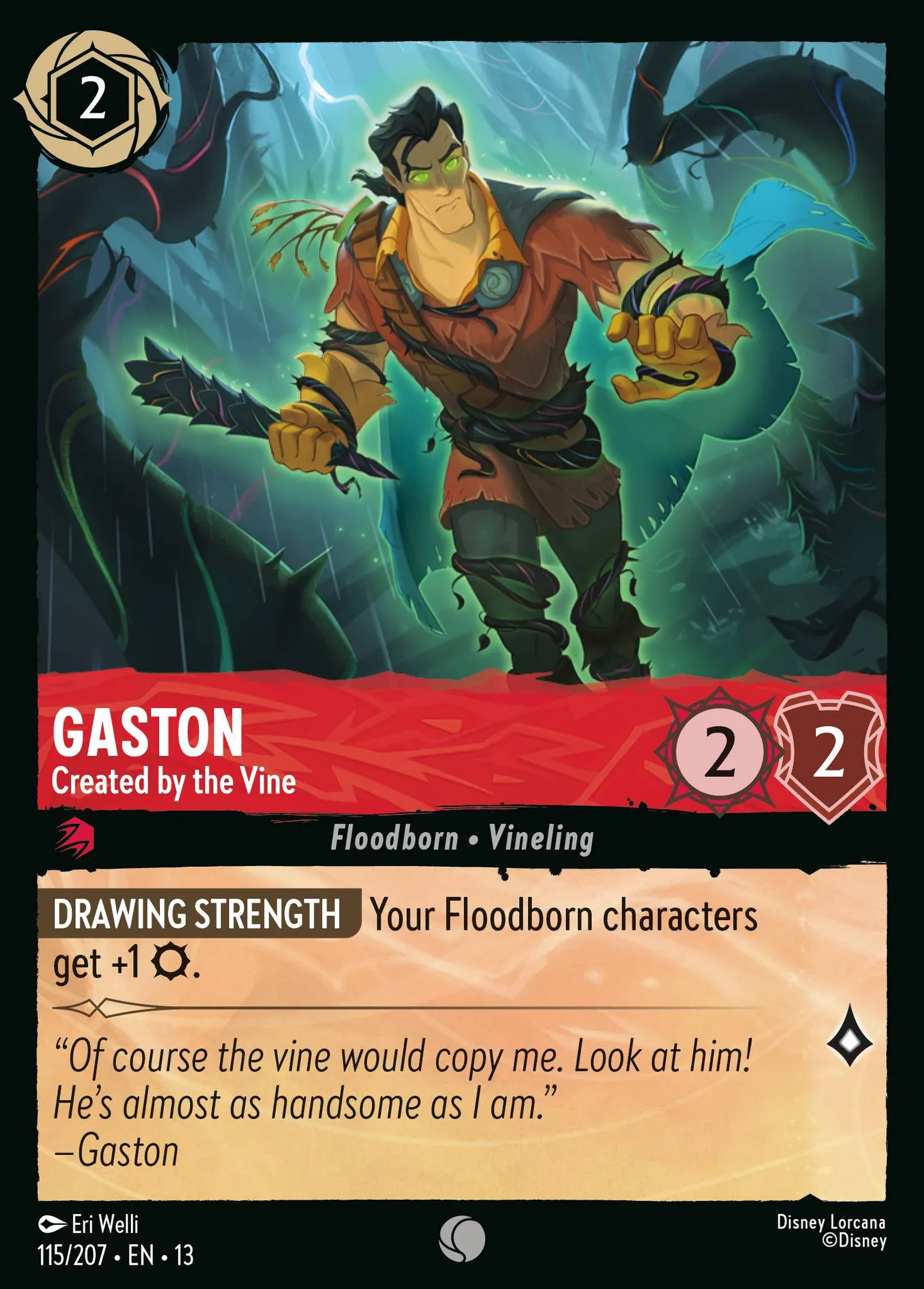 Gaston - Created by the Vine — Attack of the Vine! — Lorcana