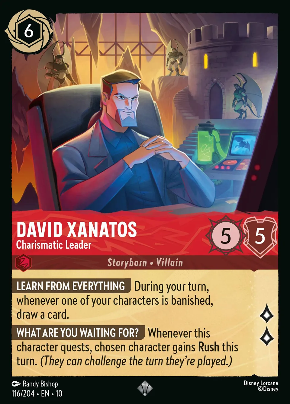 David Xanatos - Charismatic Leader from Whispers in the Well - Lorcana