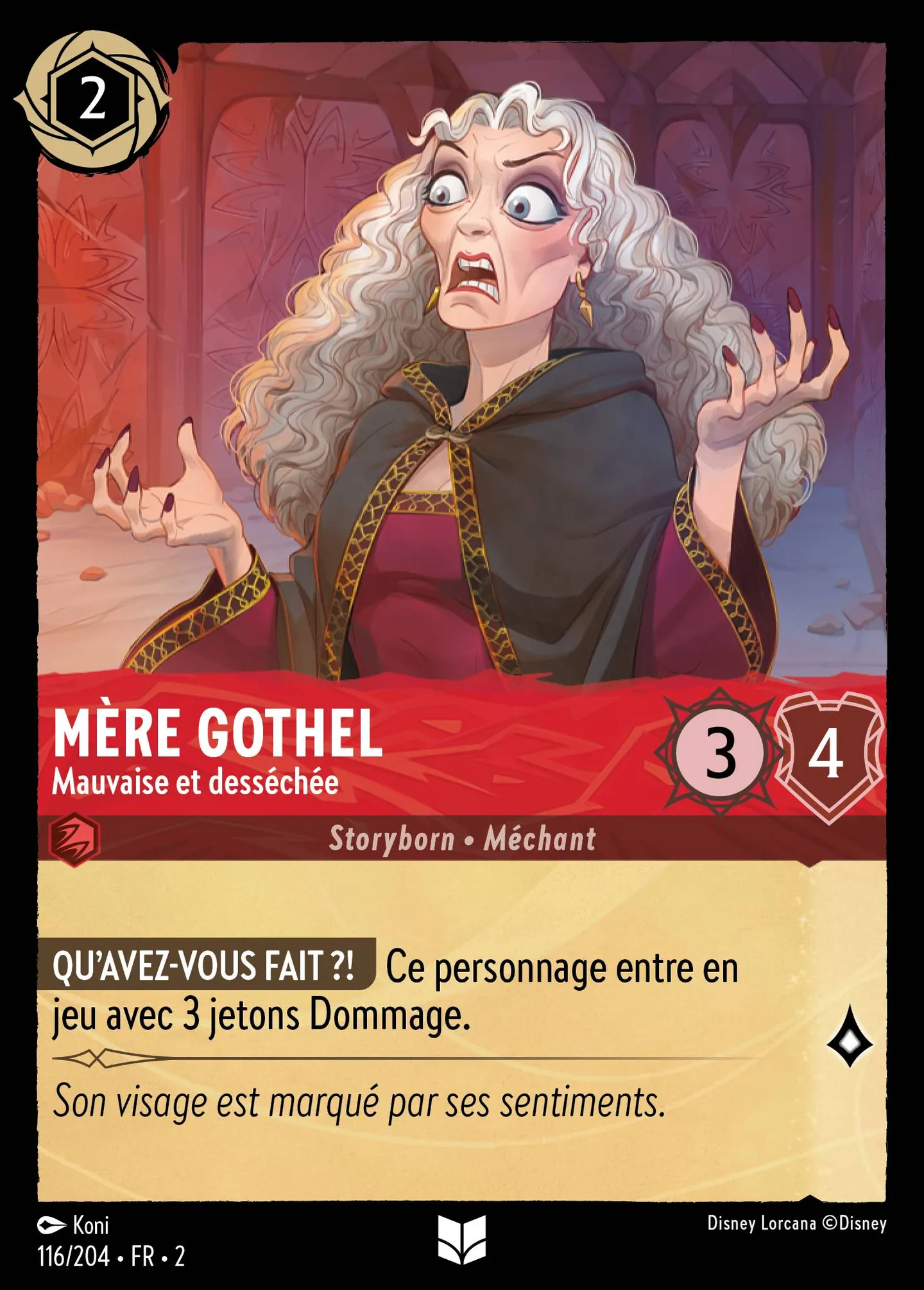 Mère Gothel - Mauvaise et desséchée — Rise of the Floodborn — Lorcana