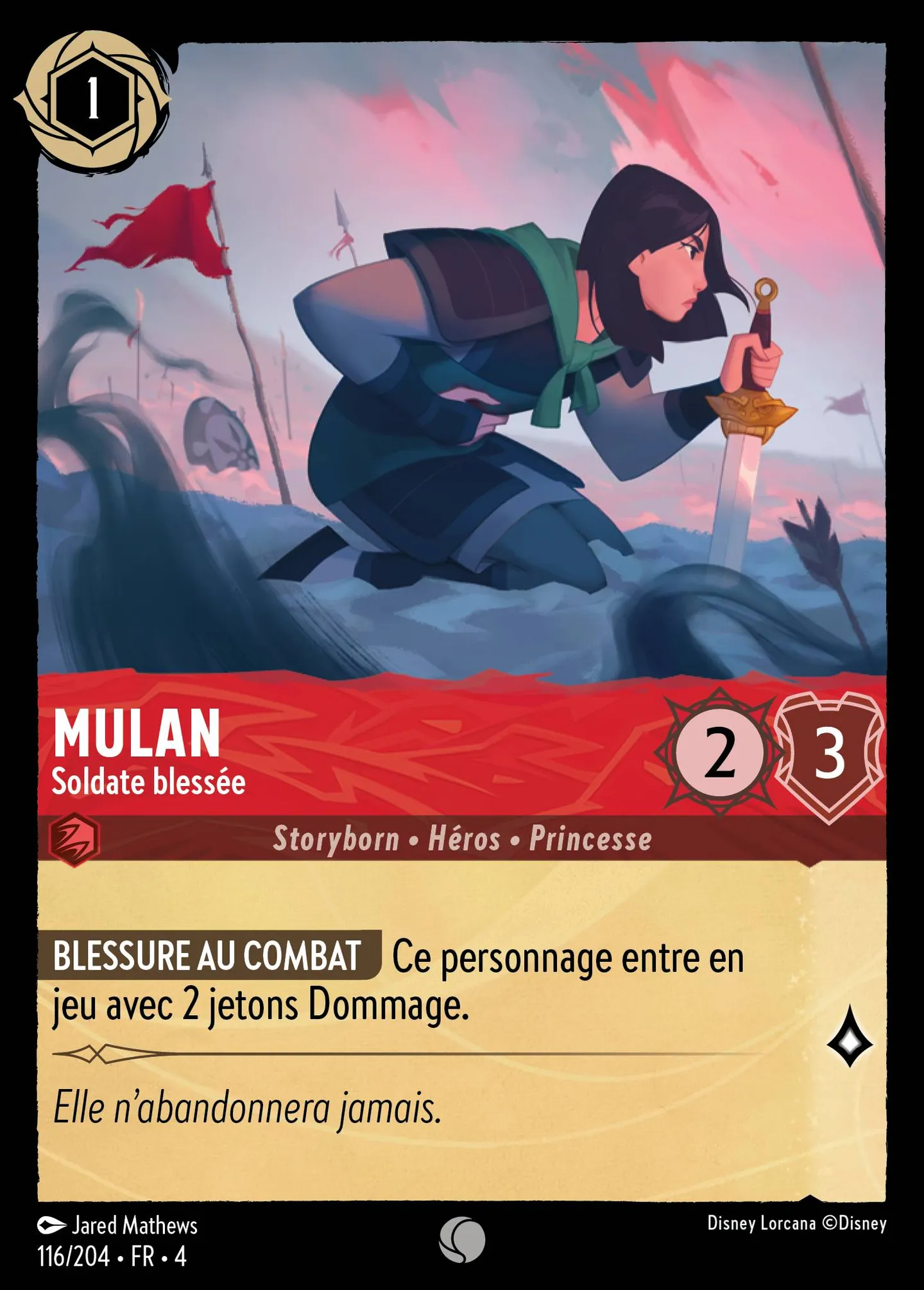 Mulan - Soldate blessée — Ursula's Return — Lorcana