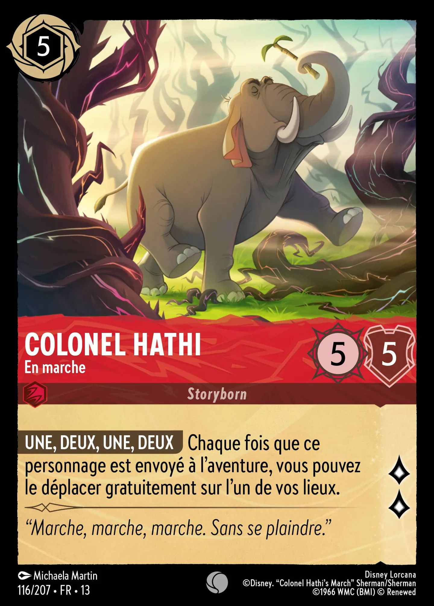 Colonel Hathi - En marche — Attack of the Vine! — Lorcana