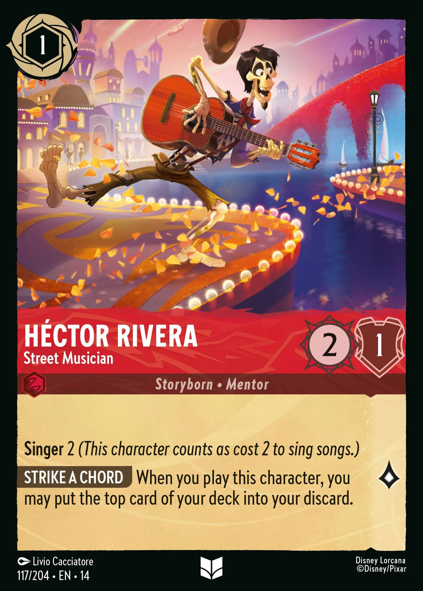 Héctor Rivera - Street Musician — Hyperia City — Lorcana