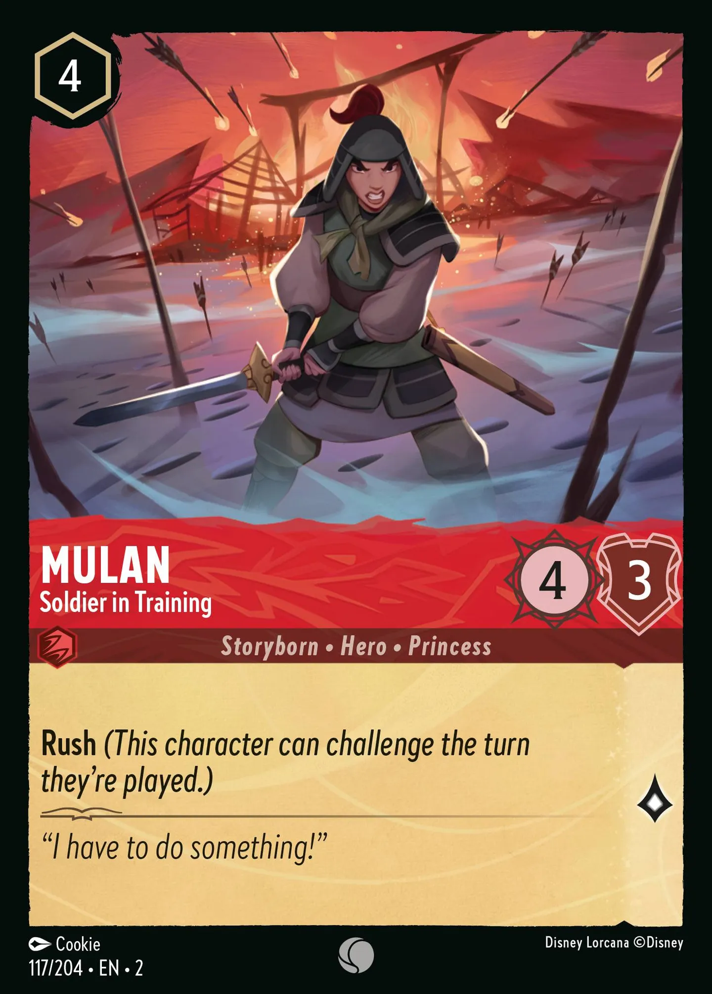 Mulan - Soldier in Training — Rise of the Floodborn — Lorcana