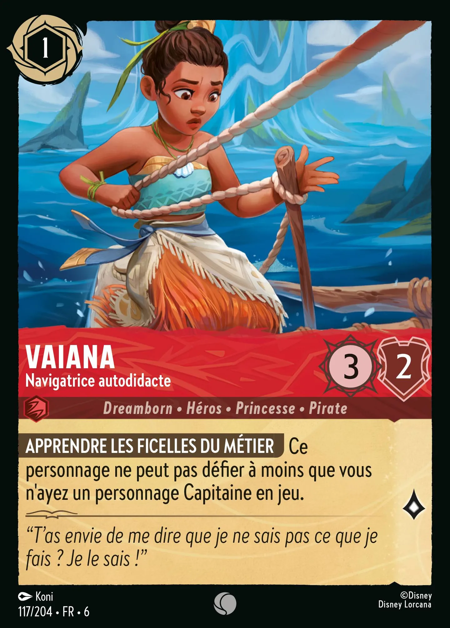 Vaiana - Navigatrice autodidacte — Azurite Sea — Lorcana