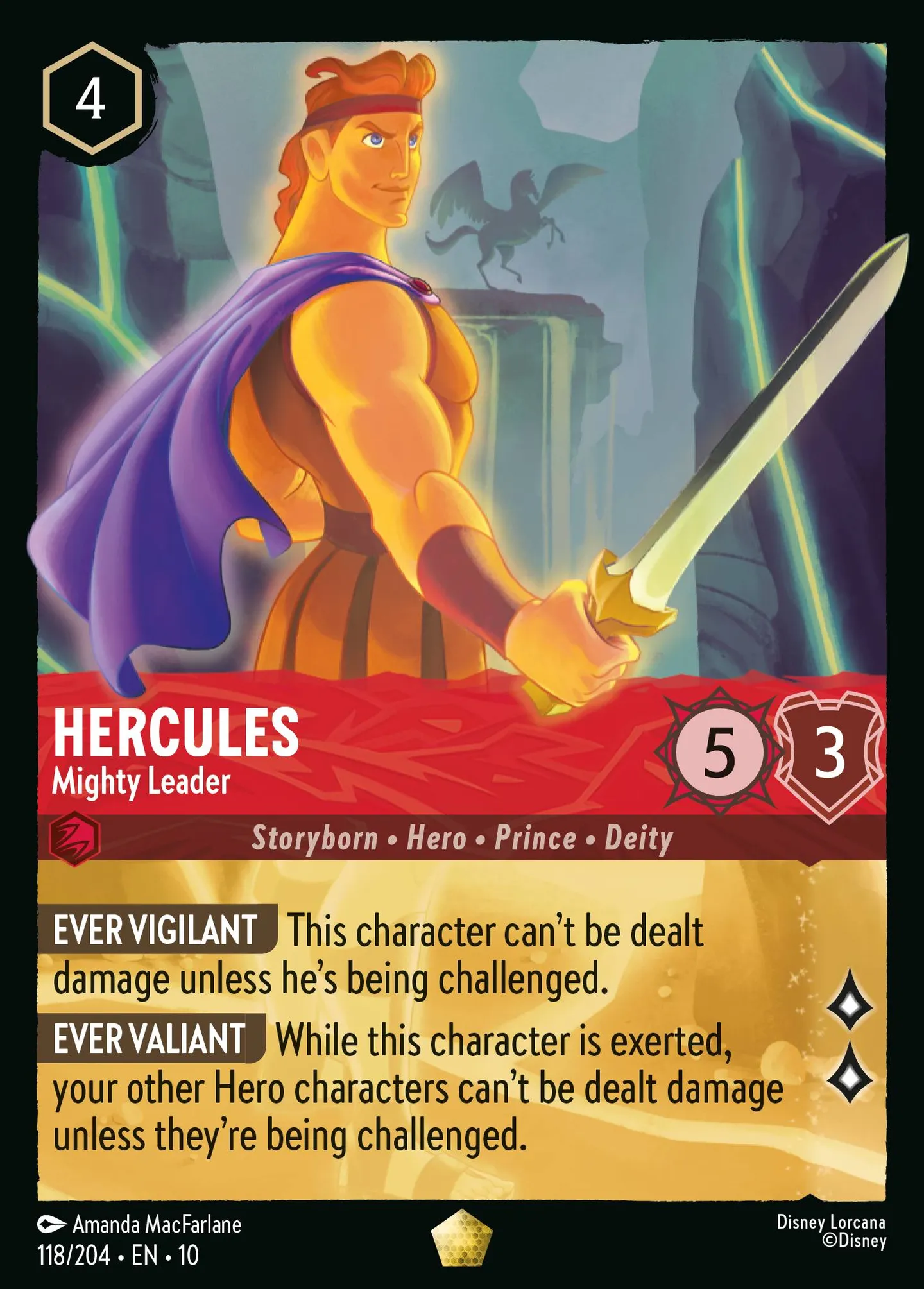 Hercules - Mighty Leader — Whispers in the Well — Lorcana