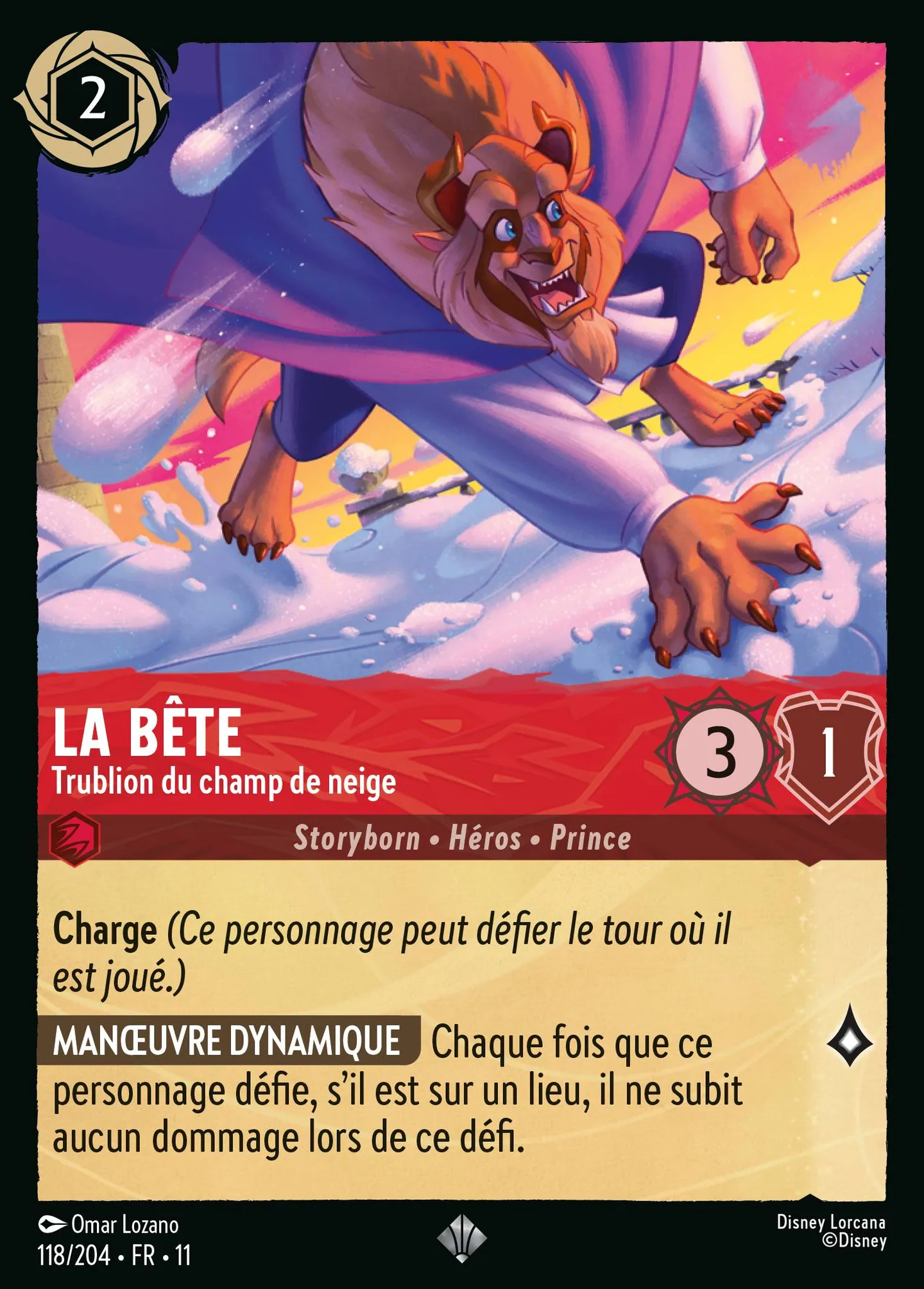 La Bête - Trublion du champ de neige — Winterspell — Lorcana