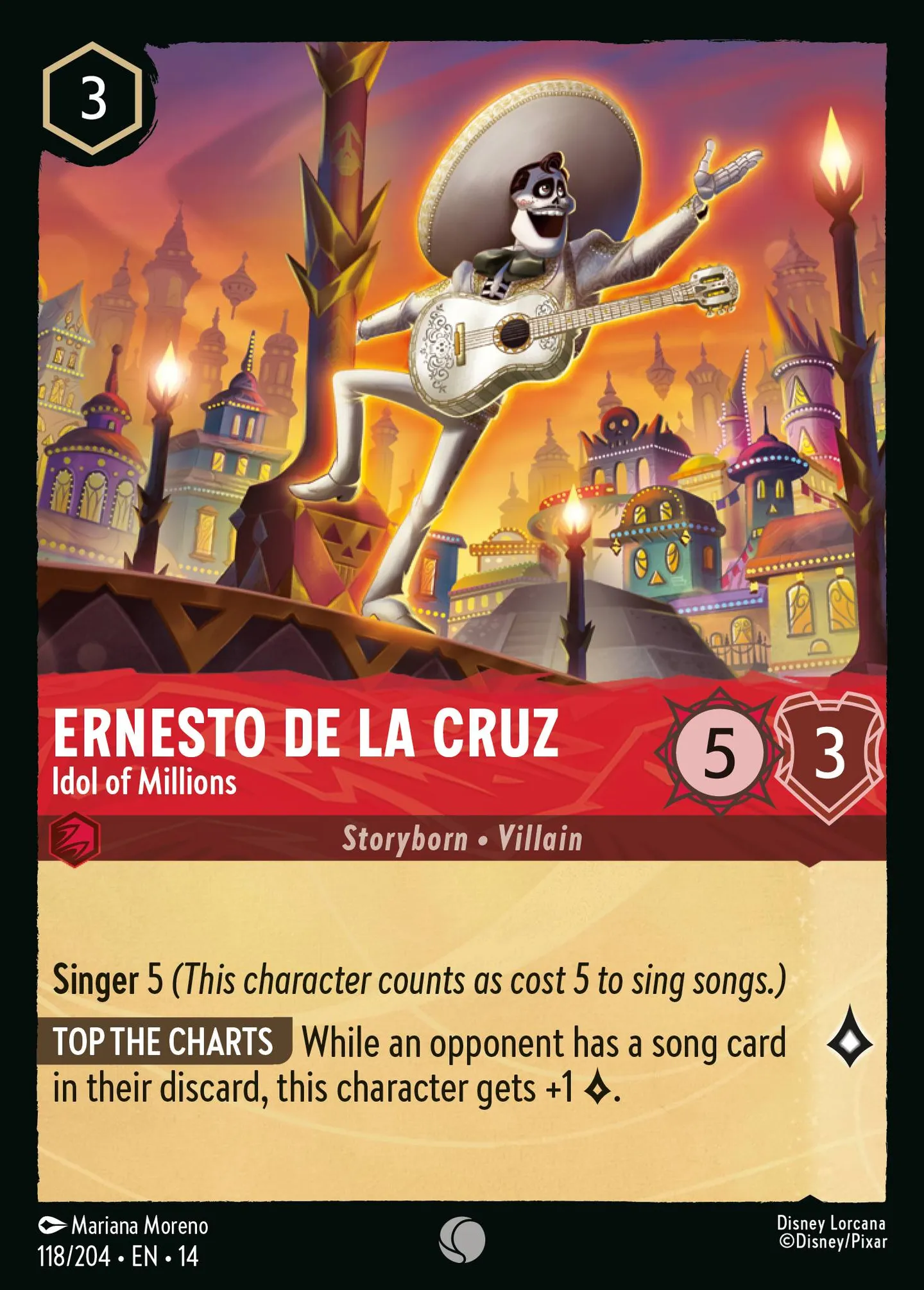 Ernesto de la Cruz - Idol of Millions — Hyperia City — Lorcana