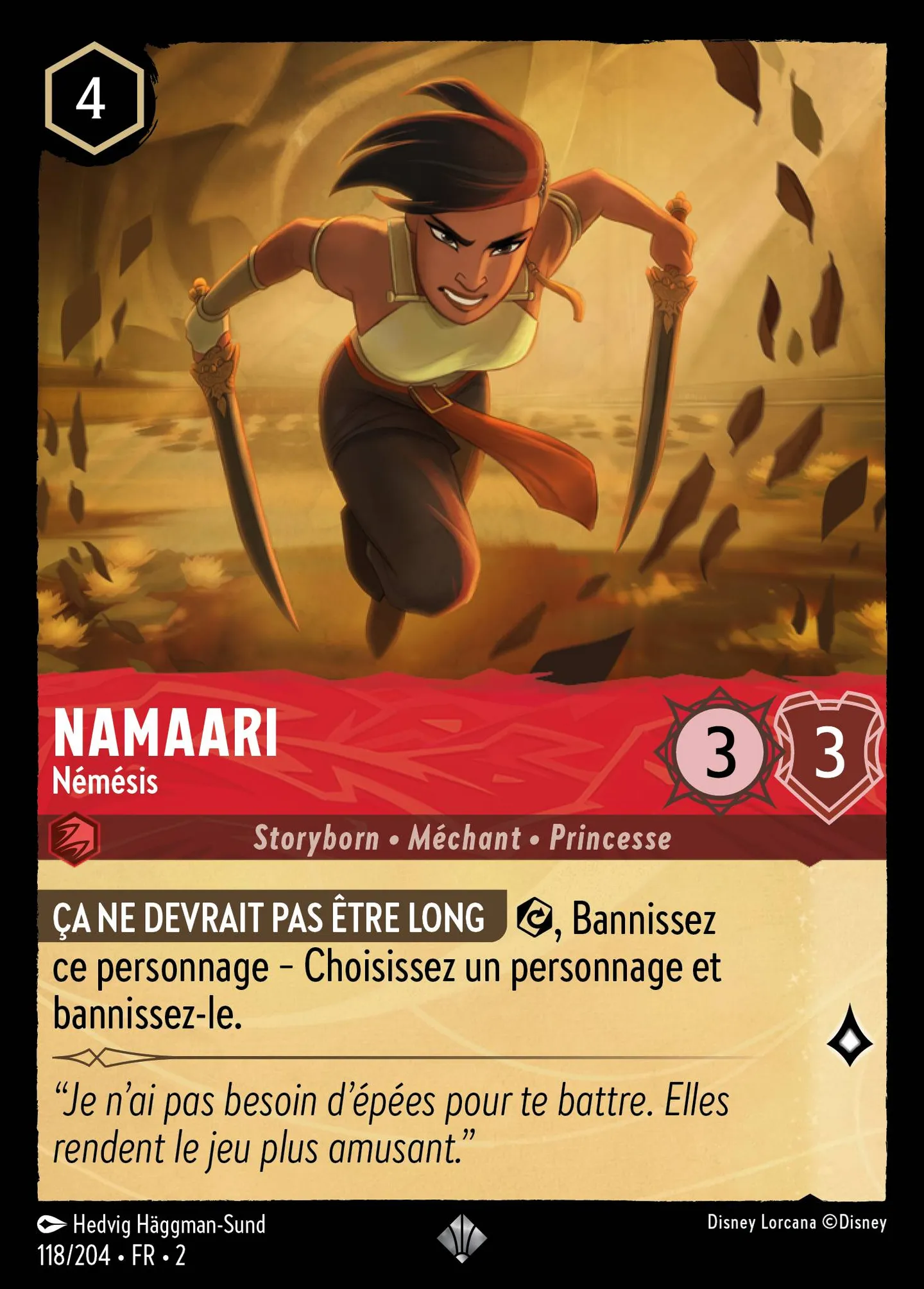 Namaari - Némésis — Rise of the Floodborn — Lorcana