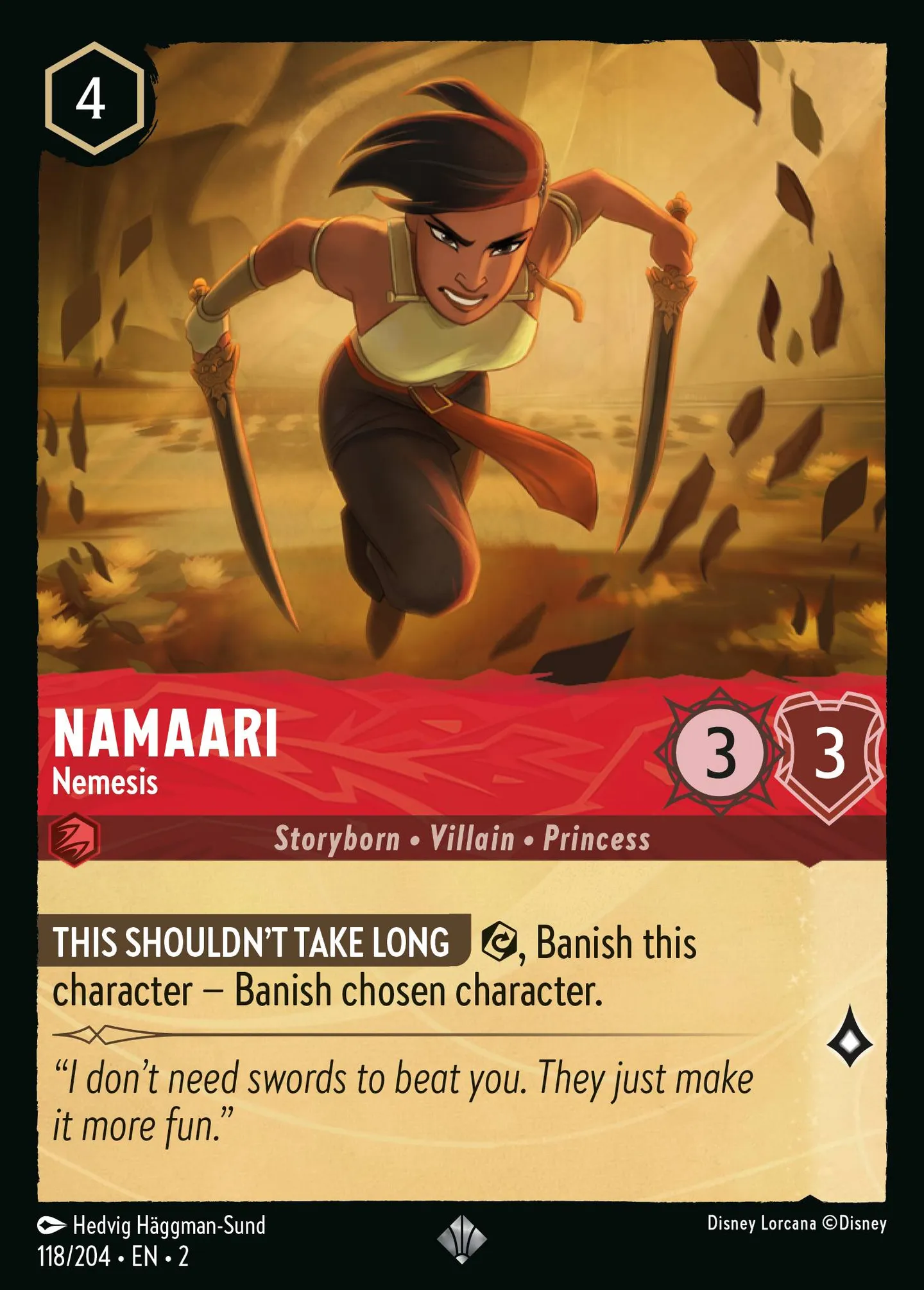 Namaari - Nemesis — Rise of the Floodborn — Lorcana