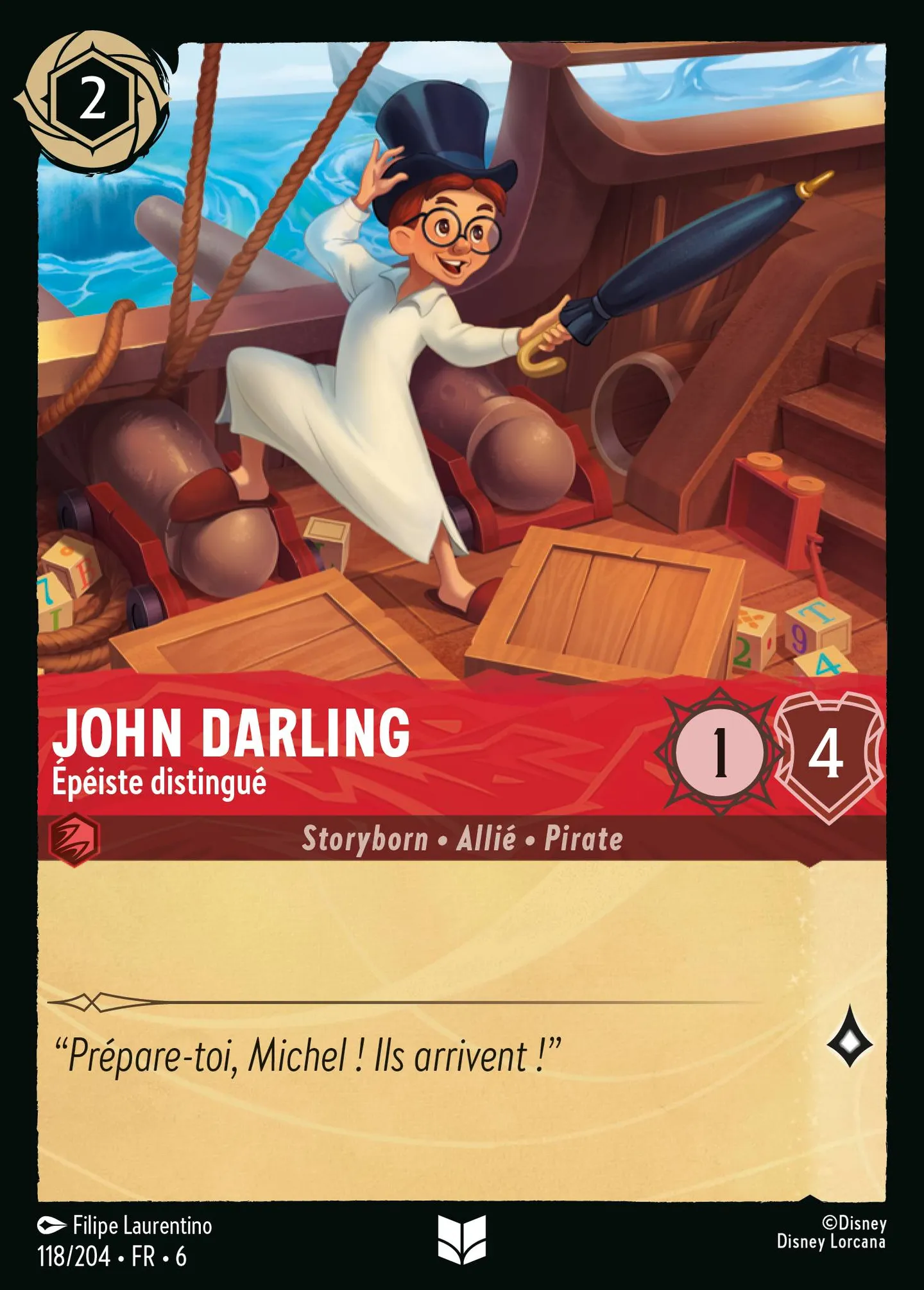 John Darling - Épéiste distingué — Azurite Sea — Lorcana