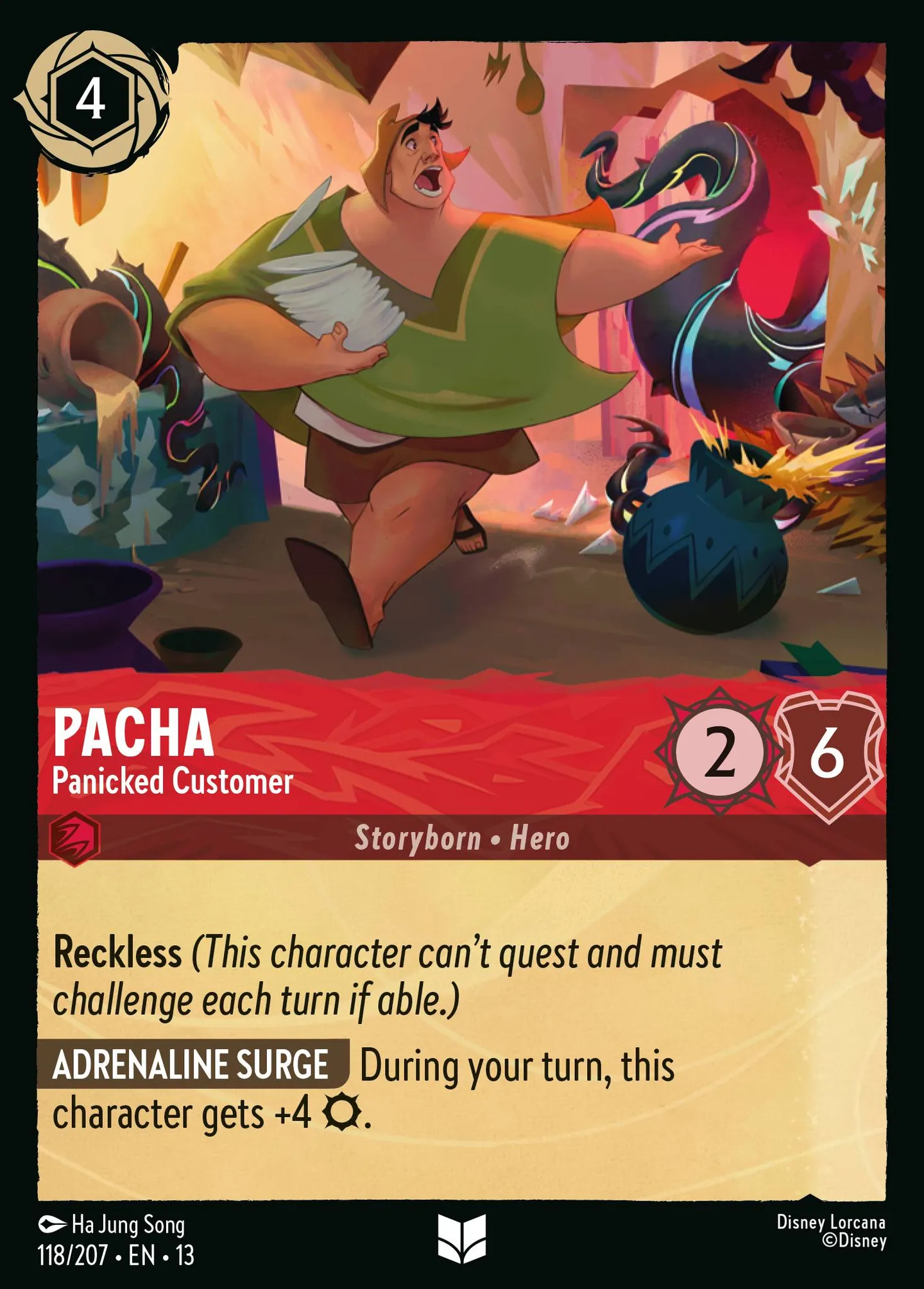 Pacha - Panicked Customer — Attack of the Vine! — Lorcana