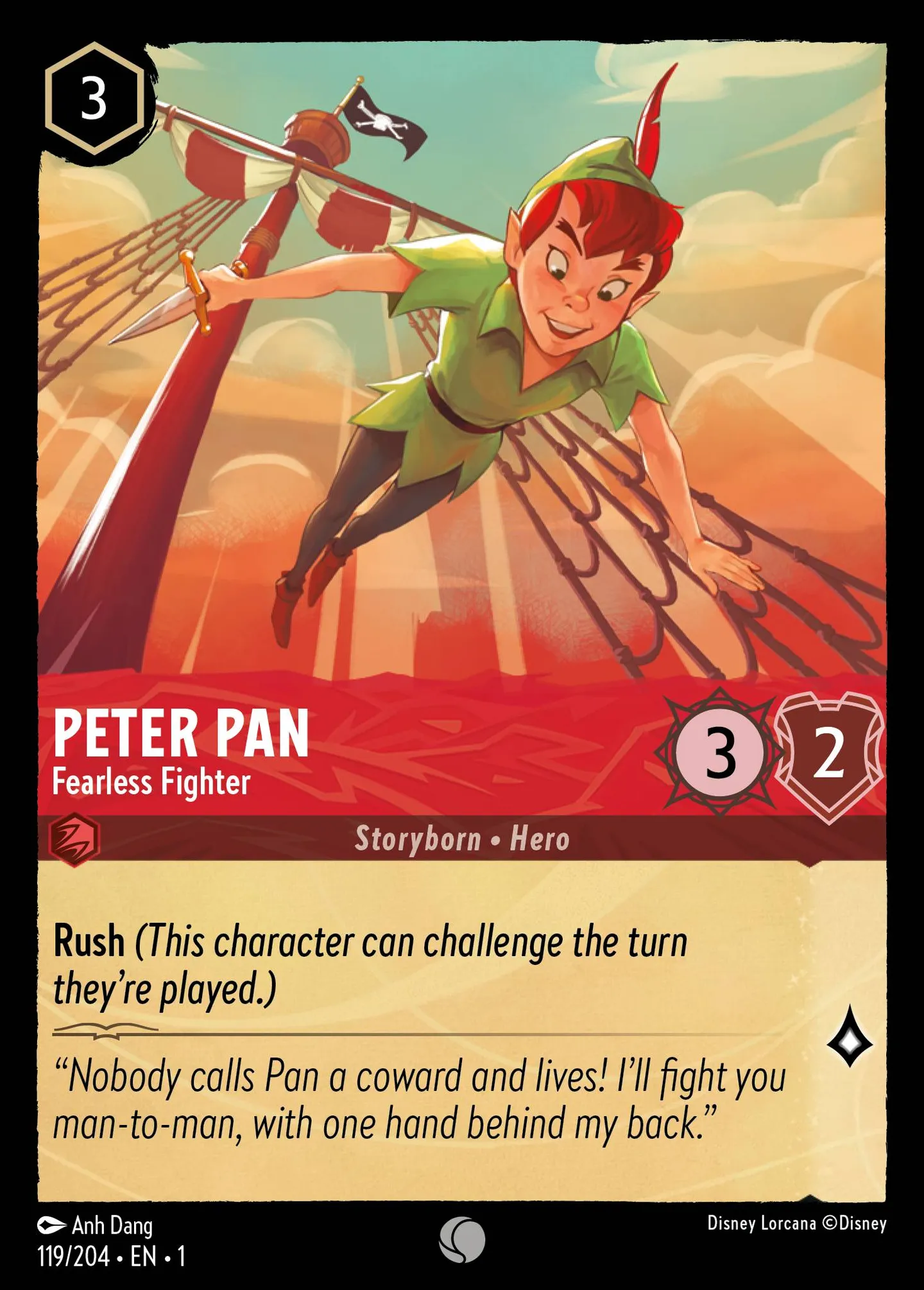 Peter Pan - Fearless Fighter — The First Chapter — Lorcana