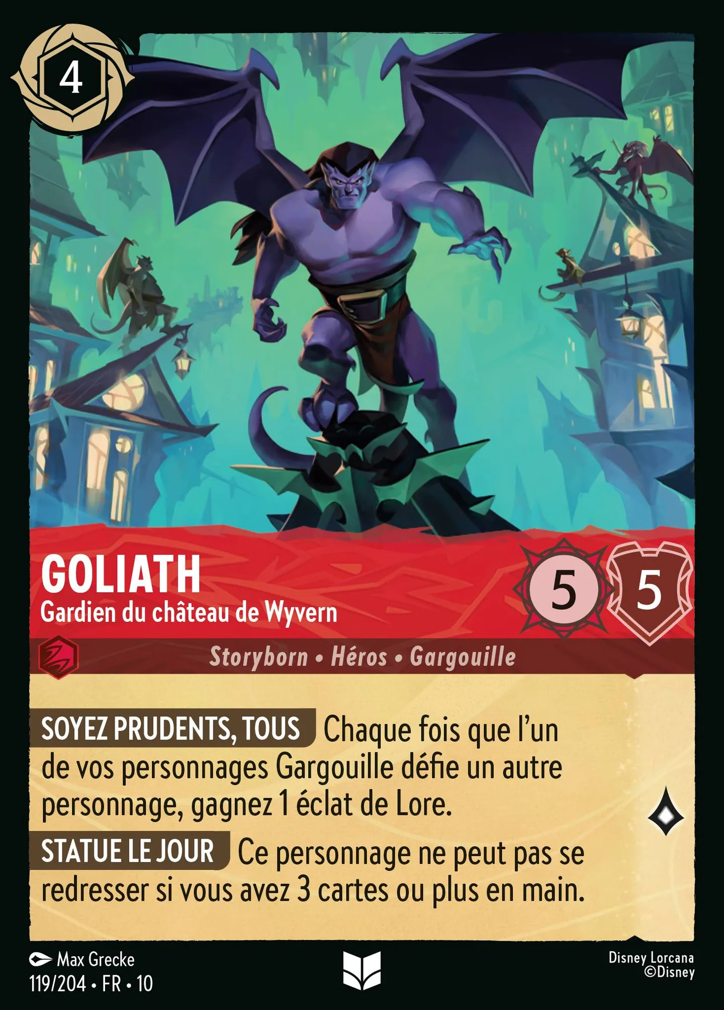 Goliath - Gardien du château de Wyvern — Whispers in the Well — Lorcana