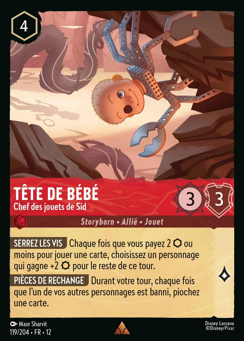Tête de bébé - Chef des jouets de Sid from Wilds Unknown - Lorcana