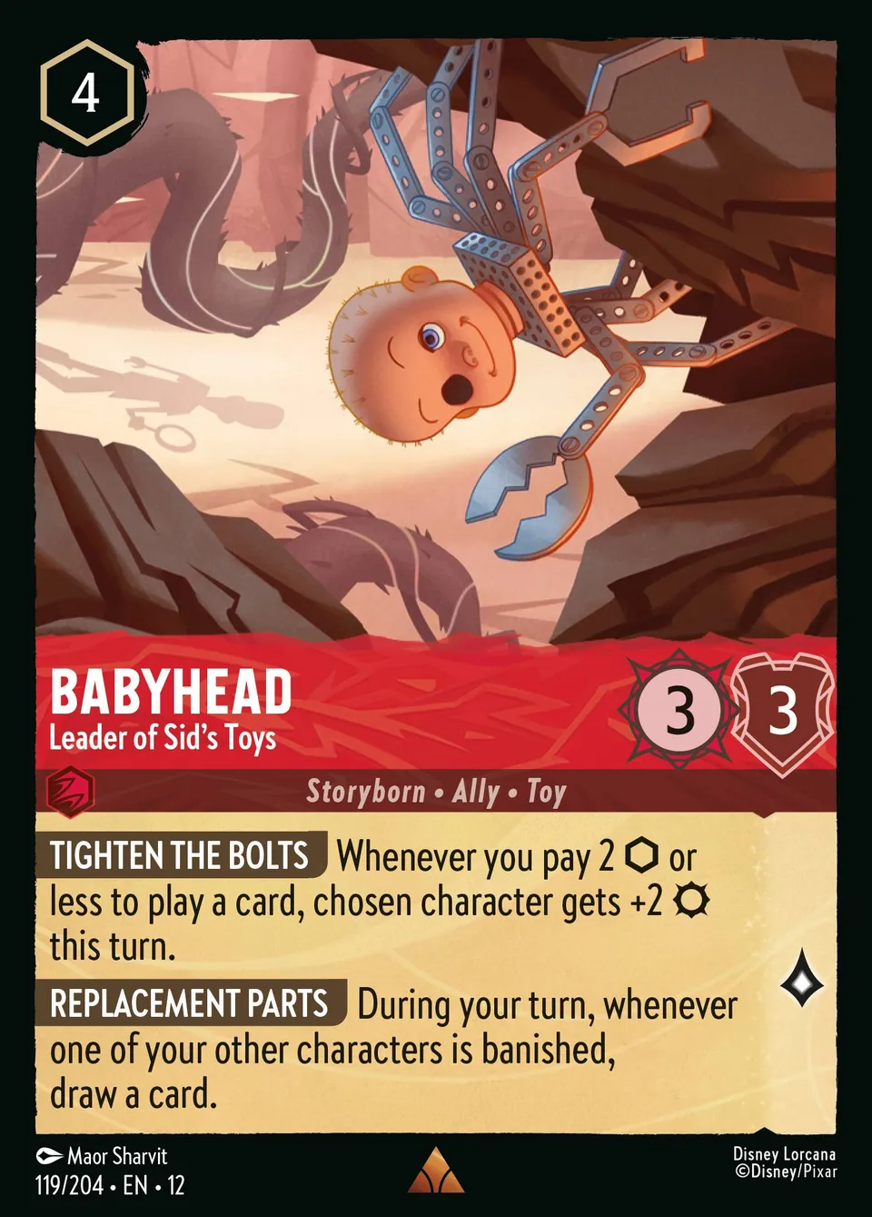 Babyhead - Leader of Sid's Toys from Wilds Unknown - Lorcana