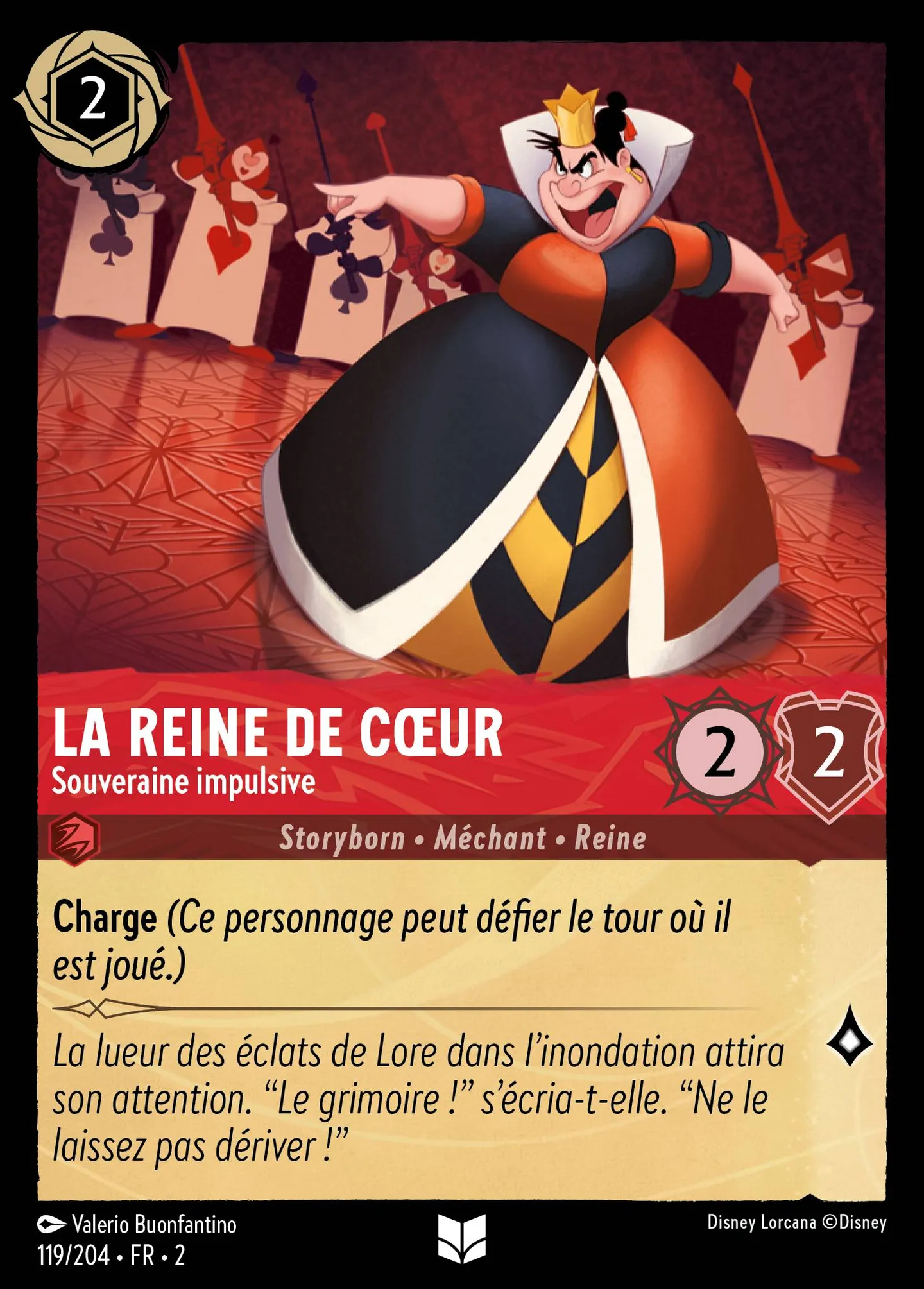 La Reine de Cœur - Souveraine impulsive — Rise of the Floodborn — Lorcana