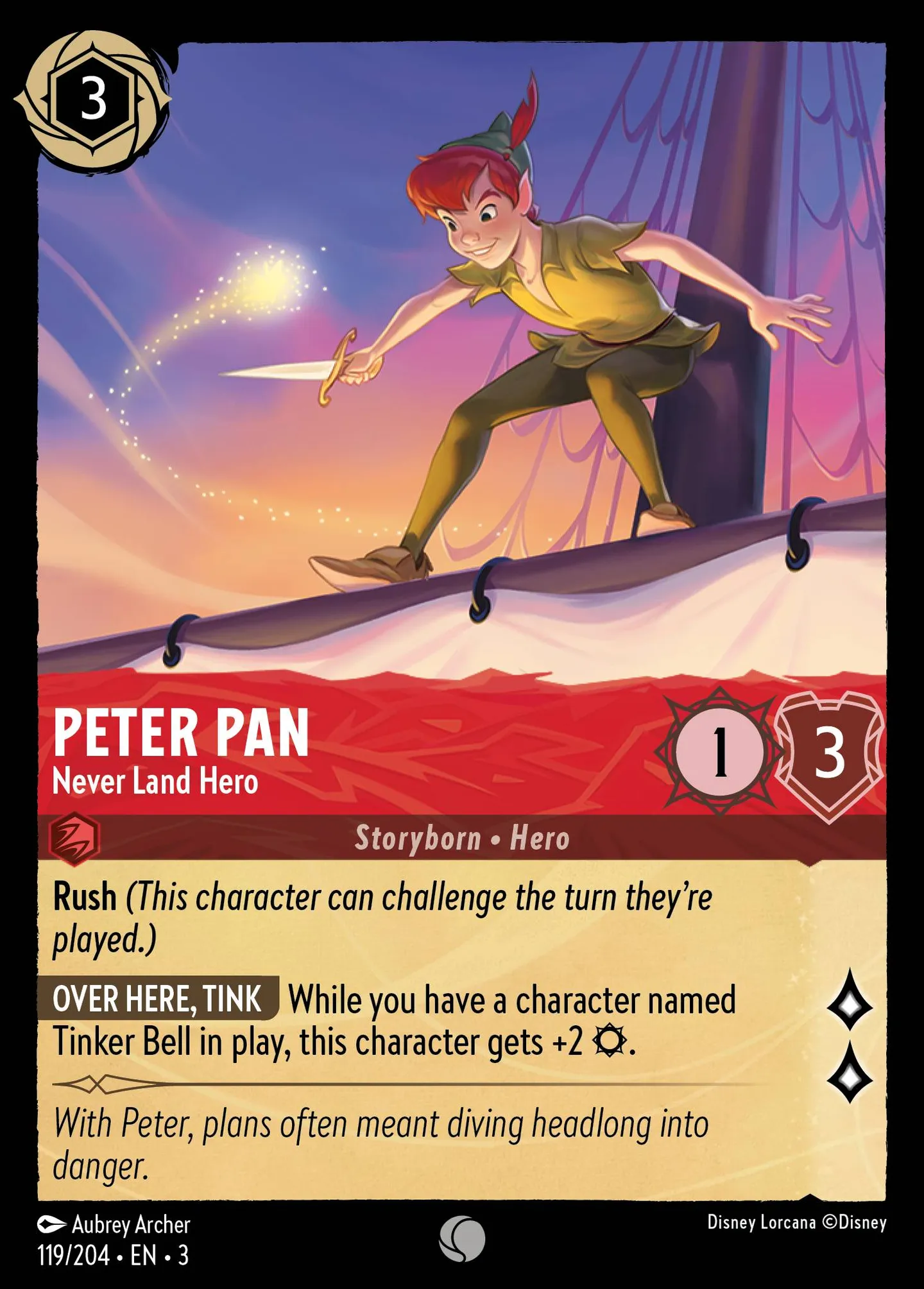 Peter Pan - Héros du Pays Imaginaire — Into the Inklands — Lorcana