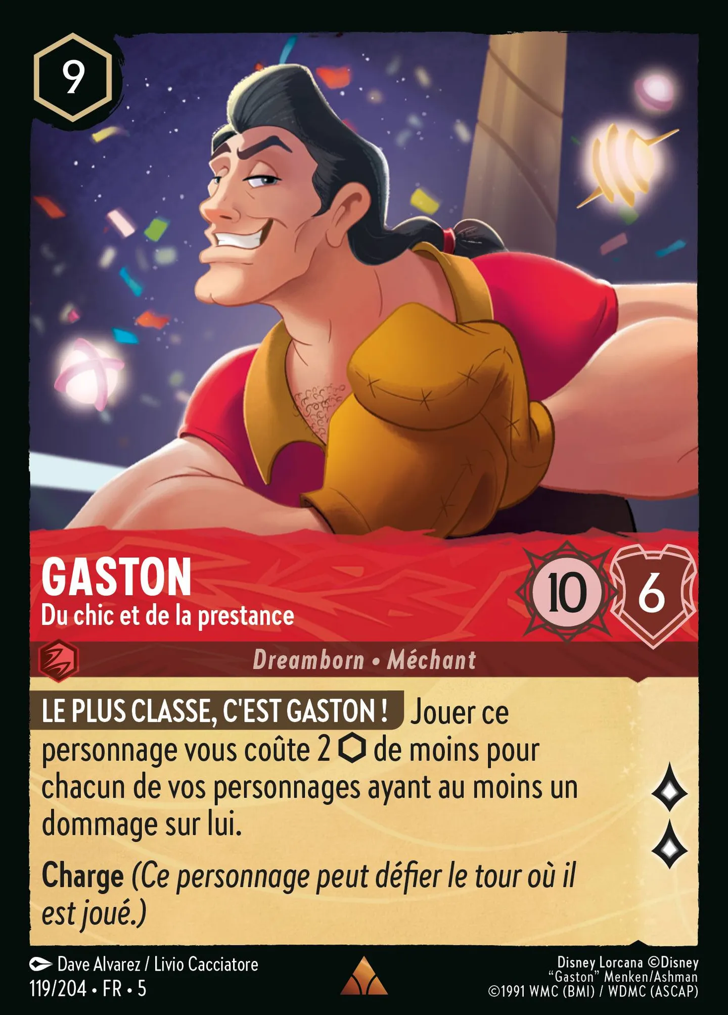 Gaston - Du chic et de la prestance — Shimmering Skies — Lorcana