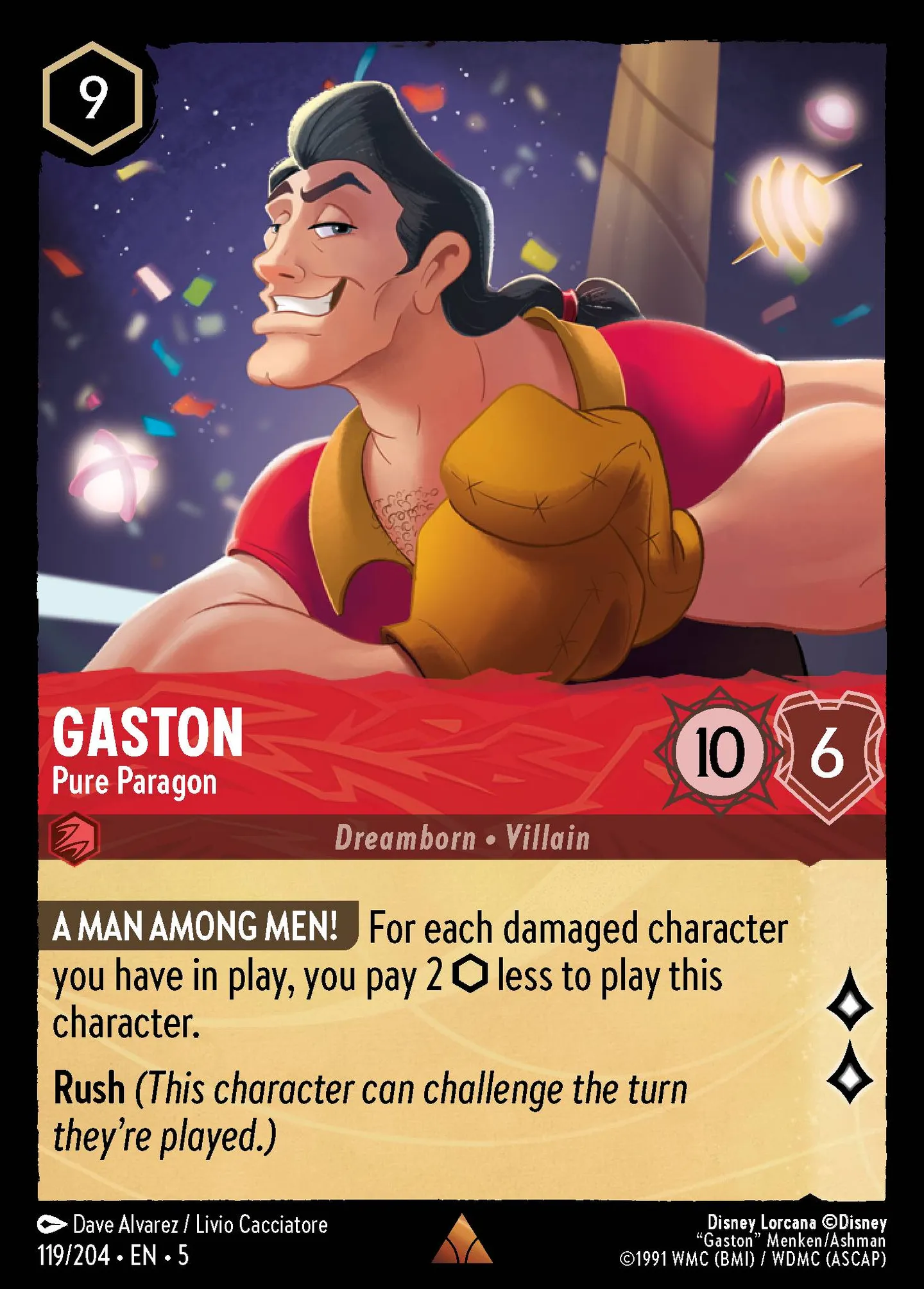 Gaston - Pure Paragon — Shimmering Skies — Lorcana