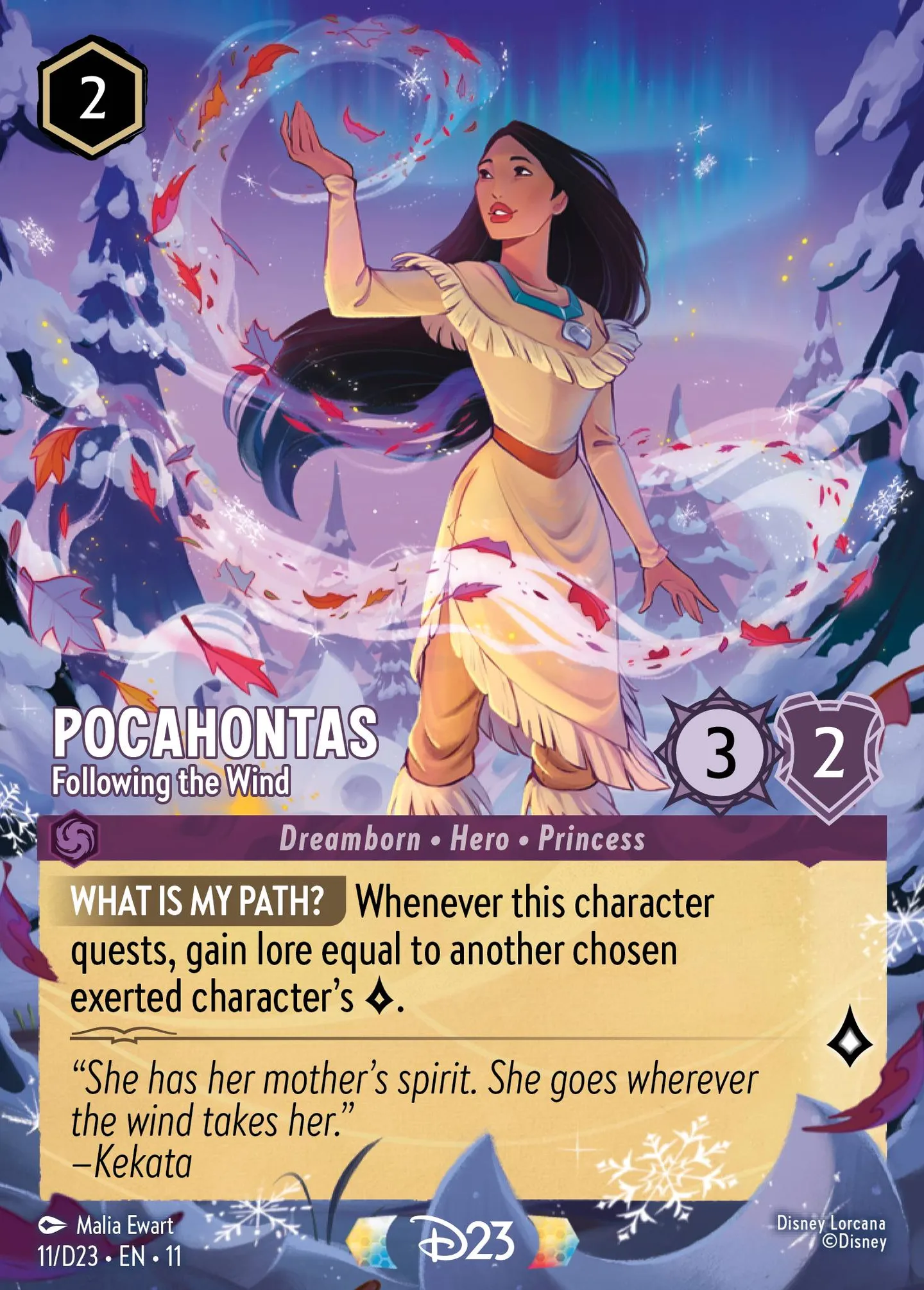 Pocahontas - Following the Wind — D23 Expo 2024 Collector's Set — Lorcana