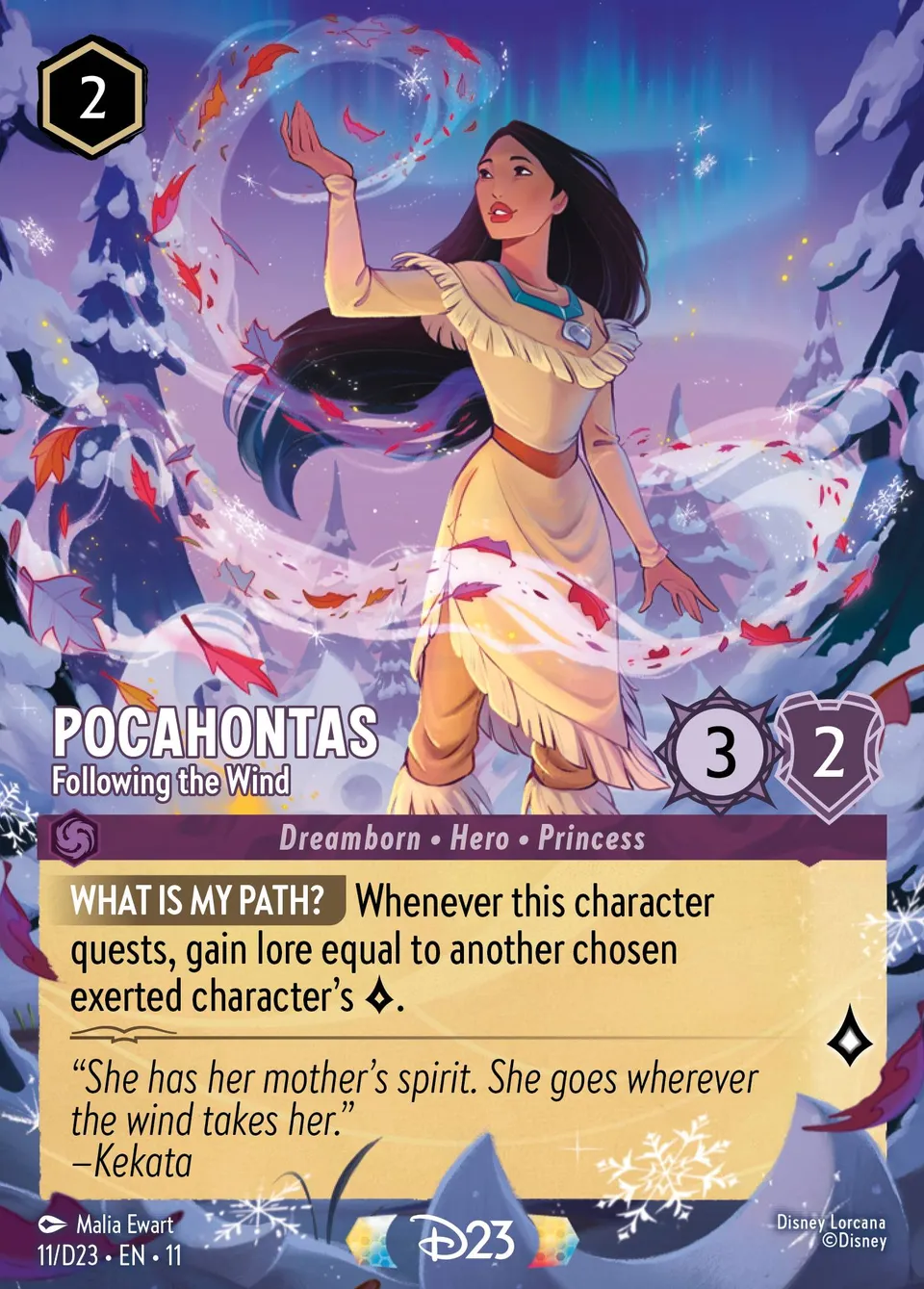 Pocahontas - Following the Wind from D23 Expo 2024 Collector's Set - Lorcana