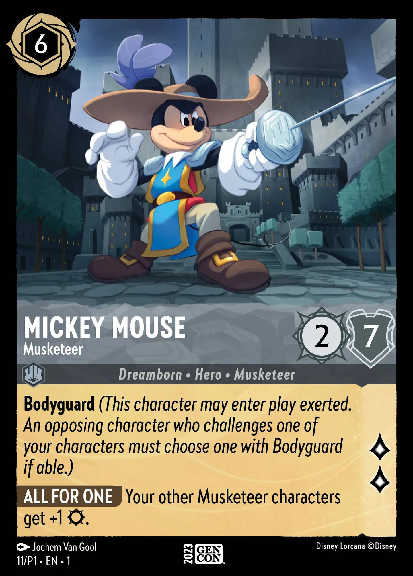 Mickey Mouse - Mousquetaire — Promos - Year 1 — Lorcana