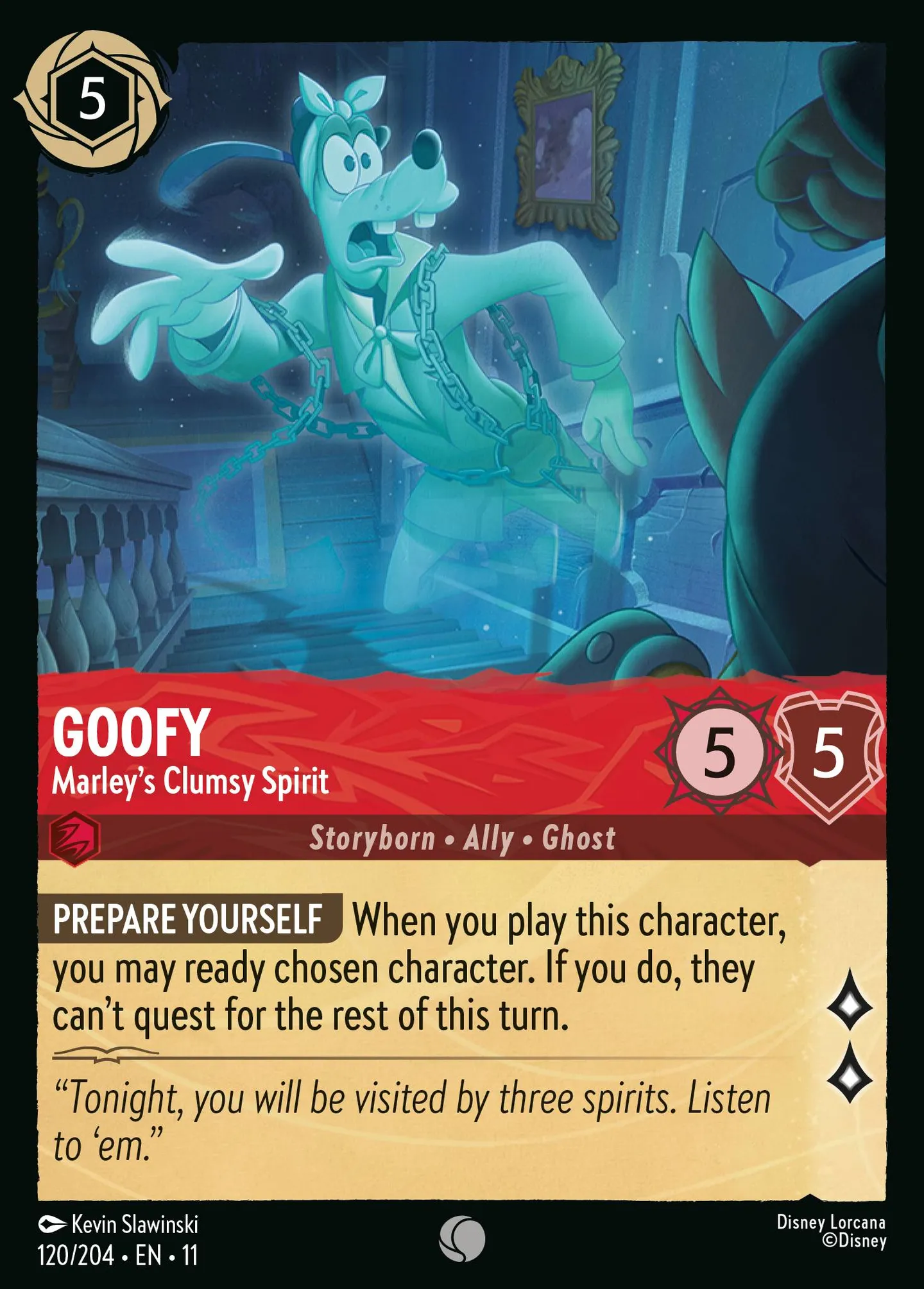 Goofy - Marley's Clumsy Spirit — Winterspell — Lorcana