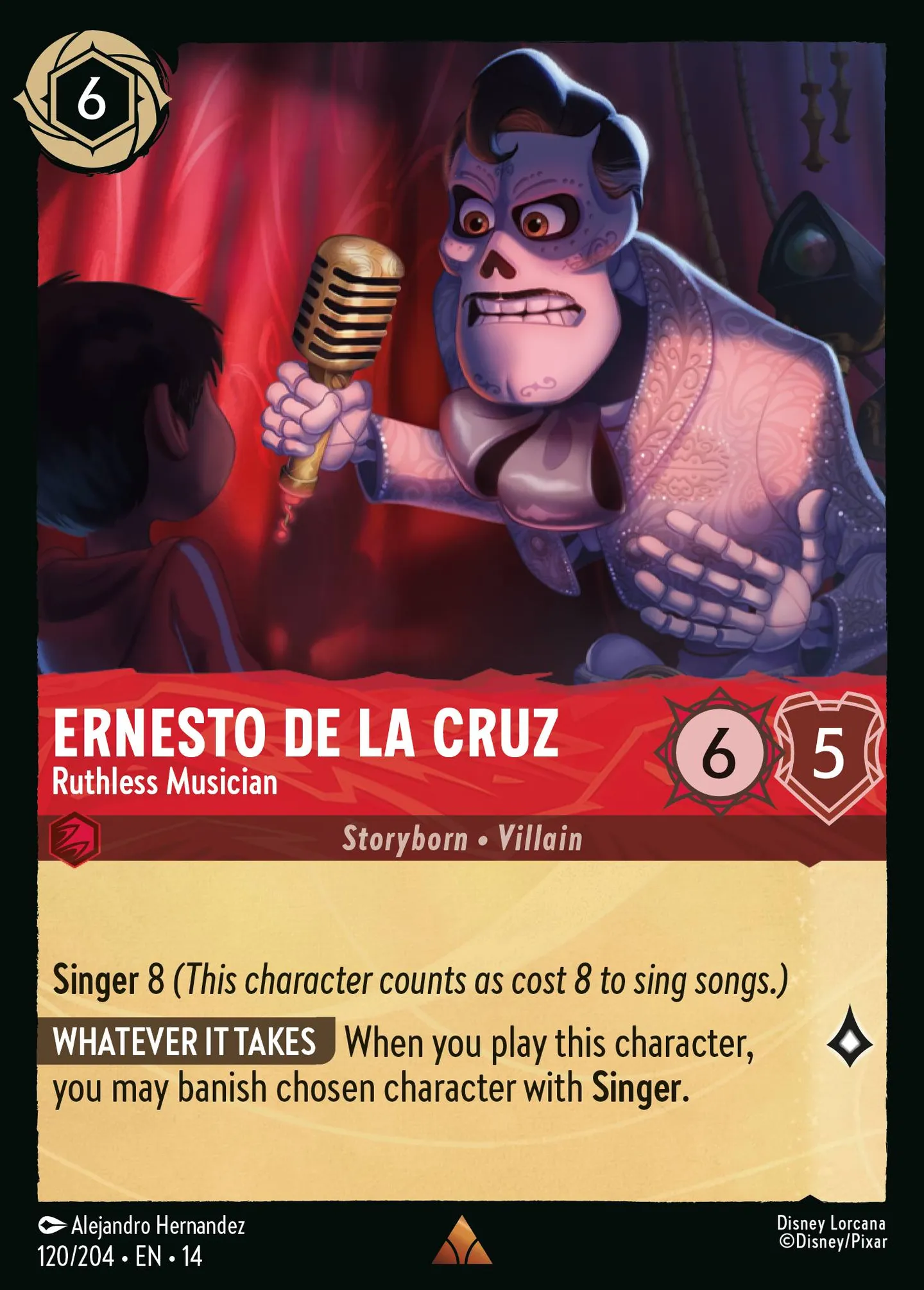Ernesto de la Cruz - Ruthless Musician — Hyperia City — Lorcana