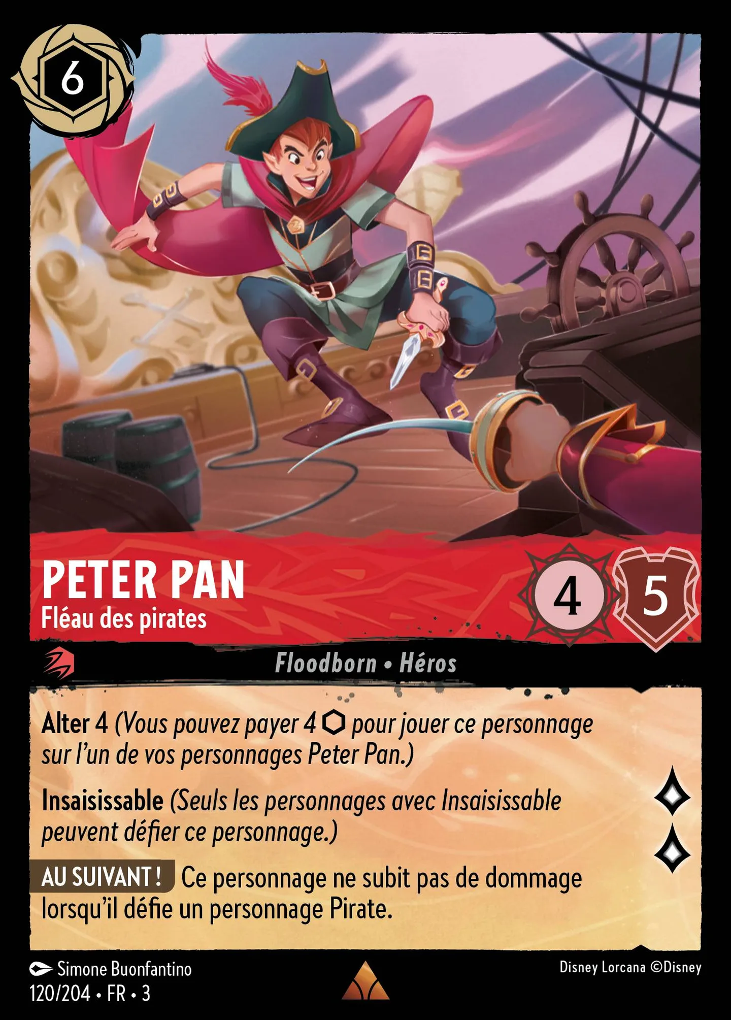 Peter Pan - Fléau des pirates — Into the Inklands — Lorcana