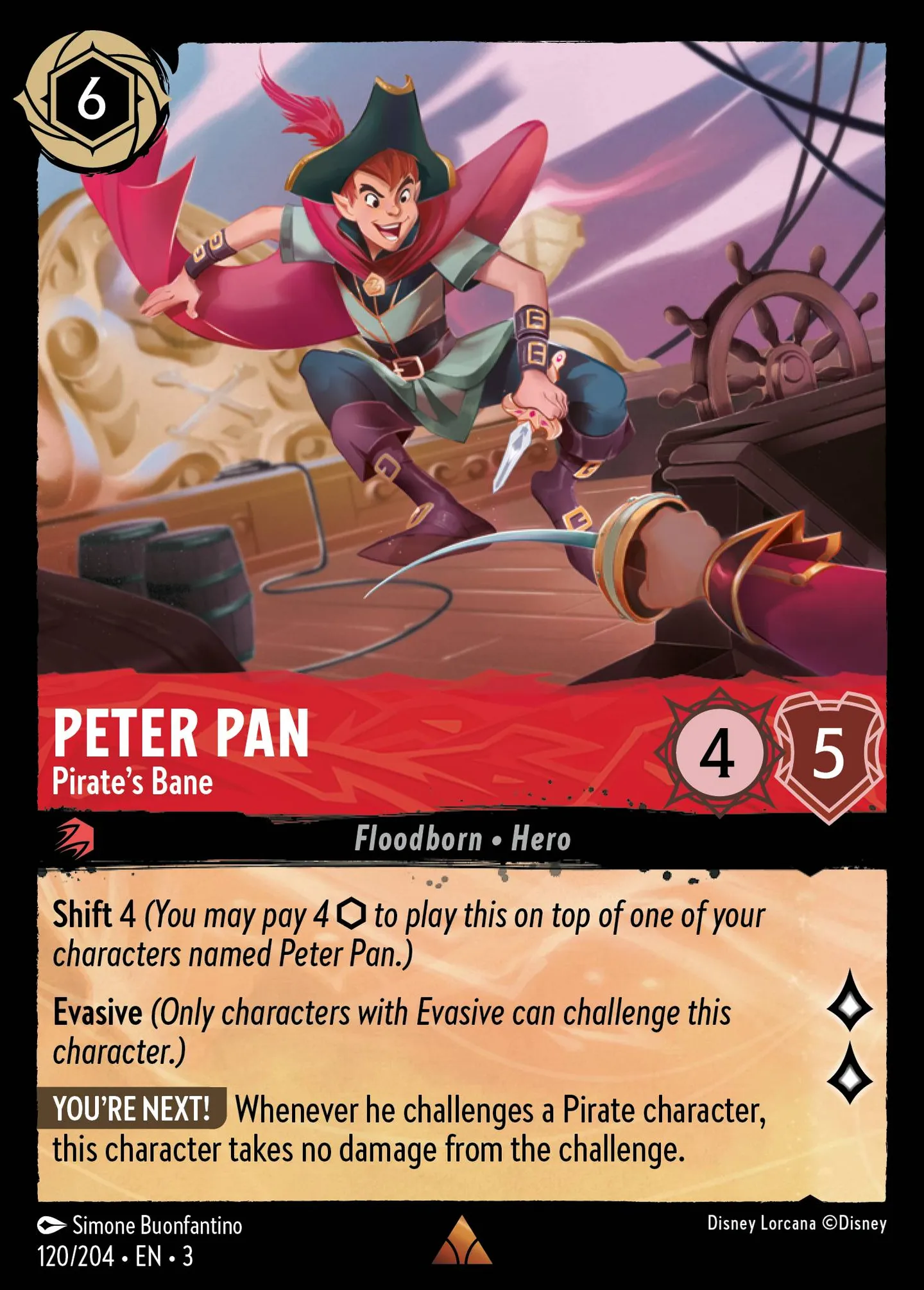 Peter Pan - Pirate's Bane — Into the Inklands — Lorcana
