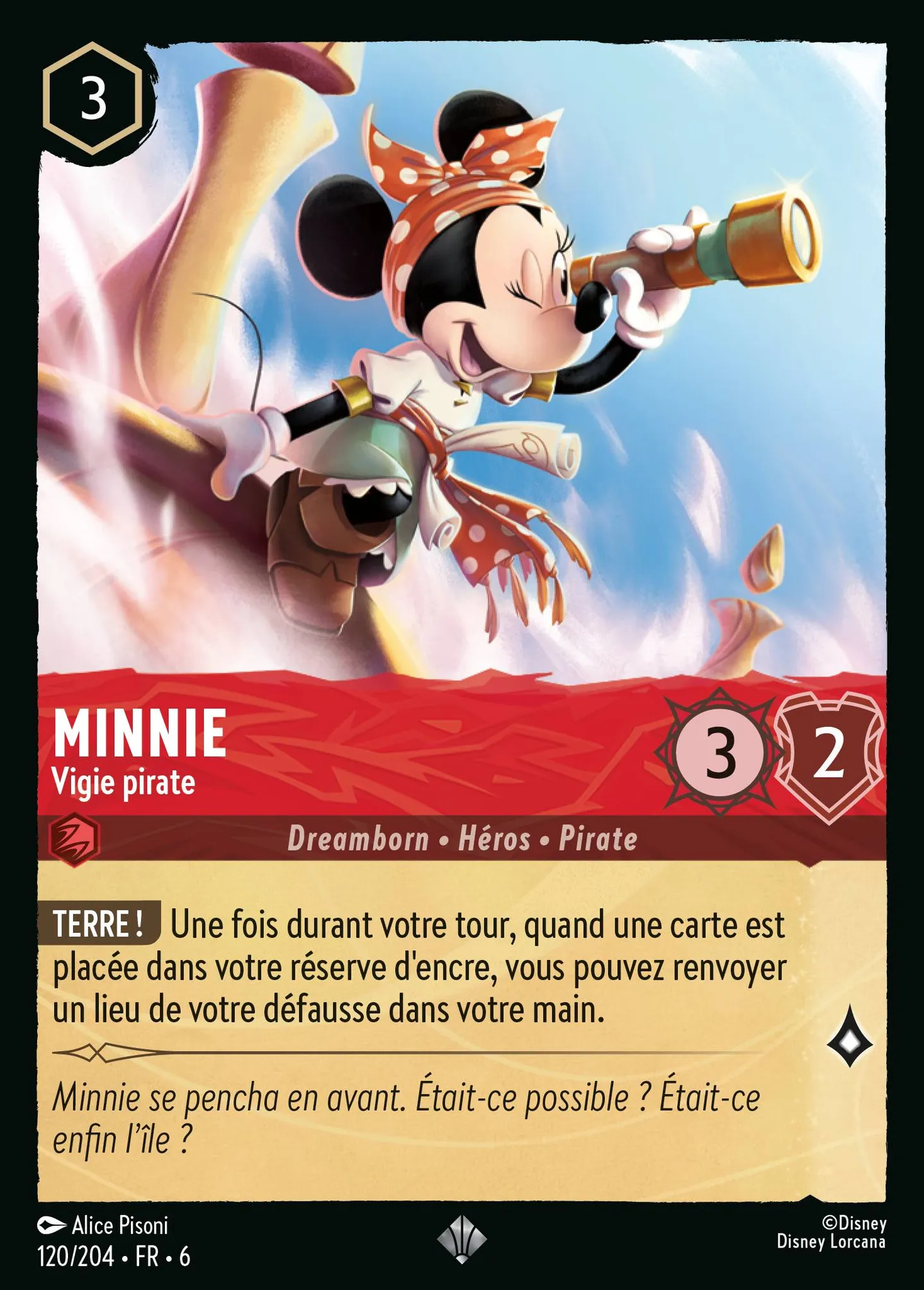 Minnie - Vigie pirate — Azurite Sea — Lorcana