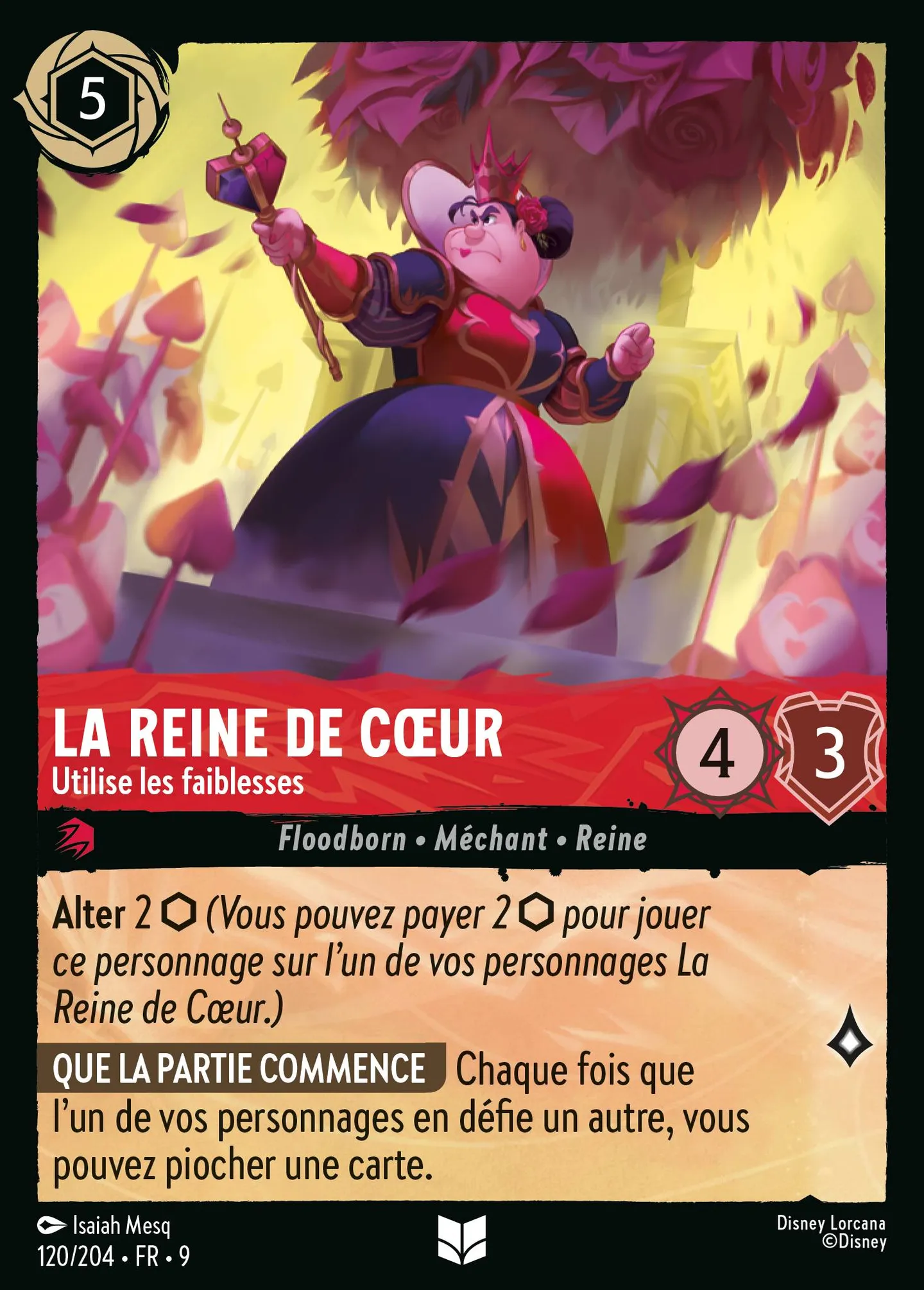 La Reine de Cœur - Utilise les faiblesses — Fabled — Lorcana
