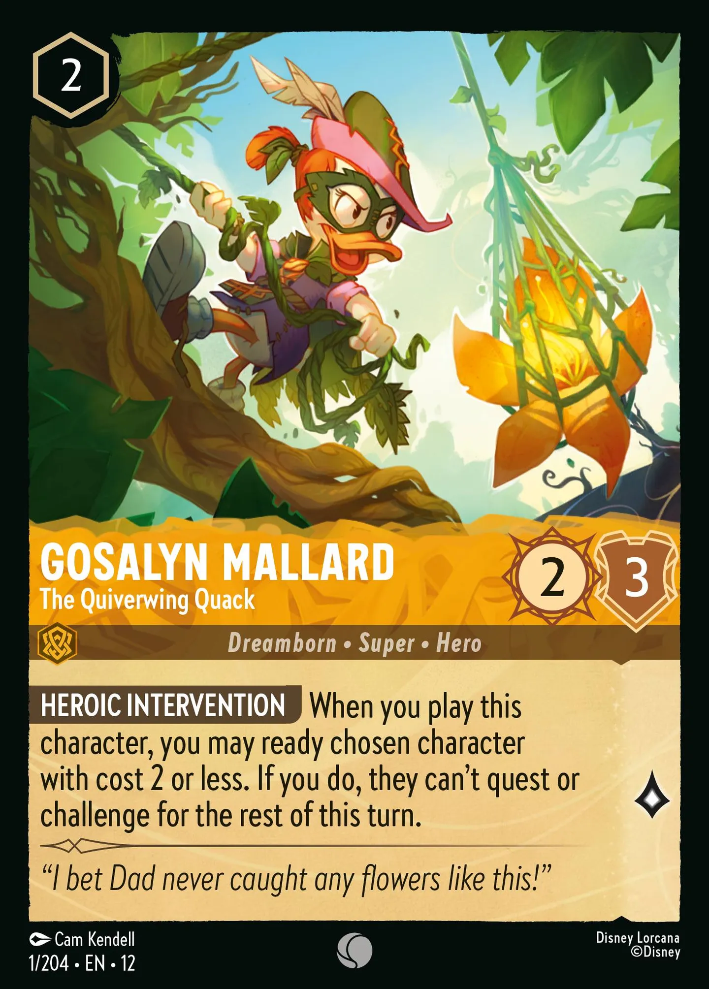 Gosalyn Mallard - The Quiverwing Quack — Wilds Unknown — Lorcana