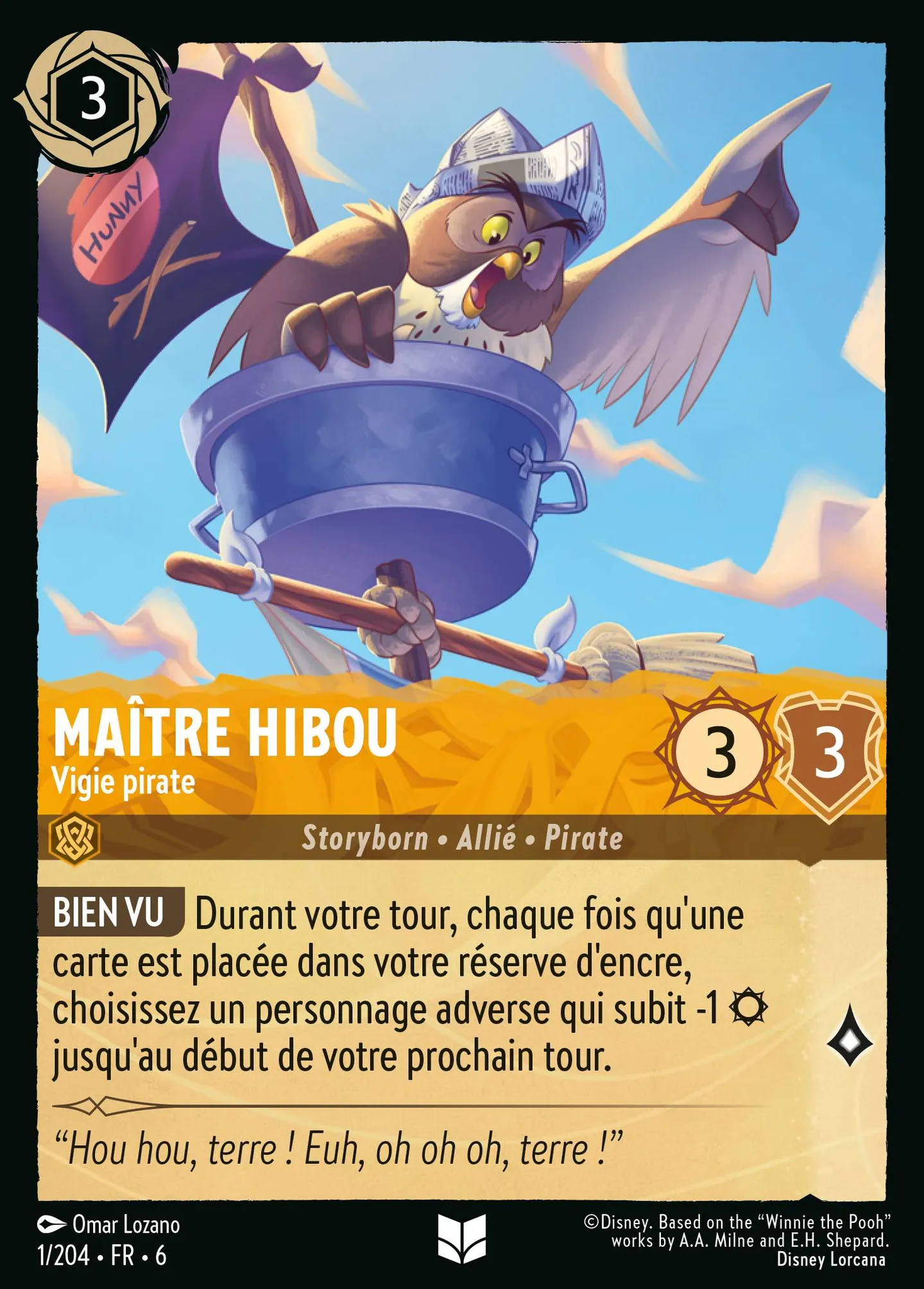 Maître Hibou - Vigie pirate — Azurite Sea — Lorcana