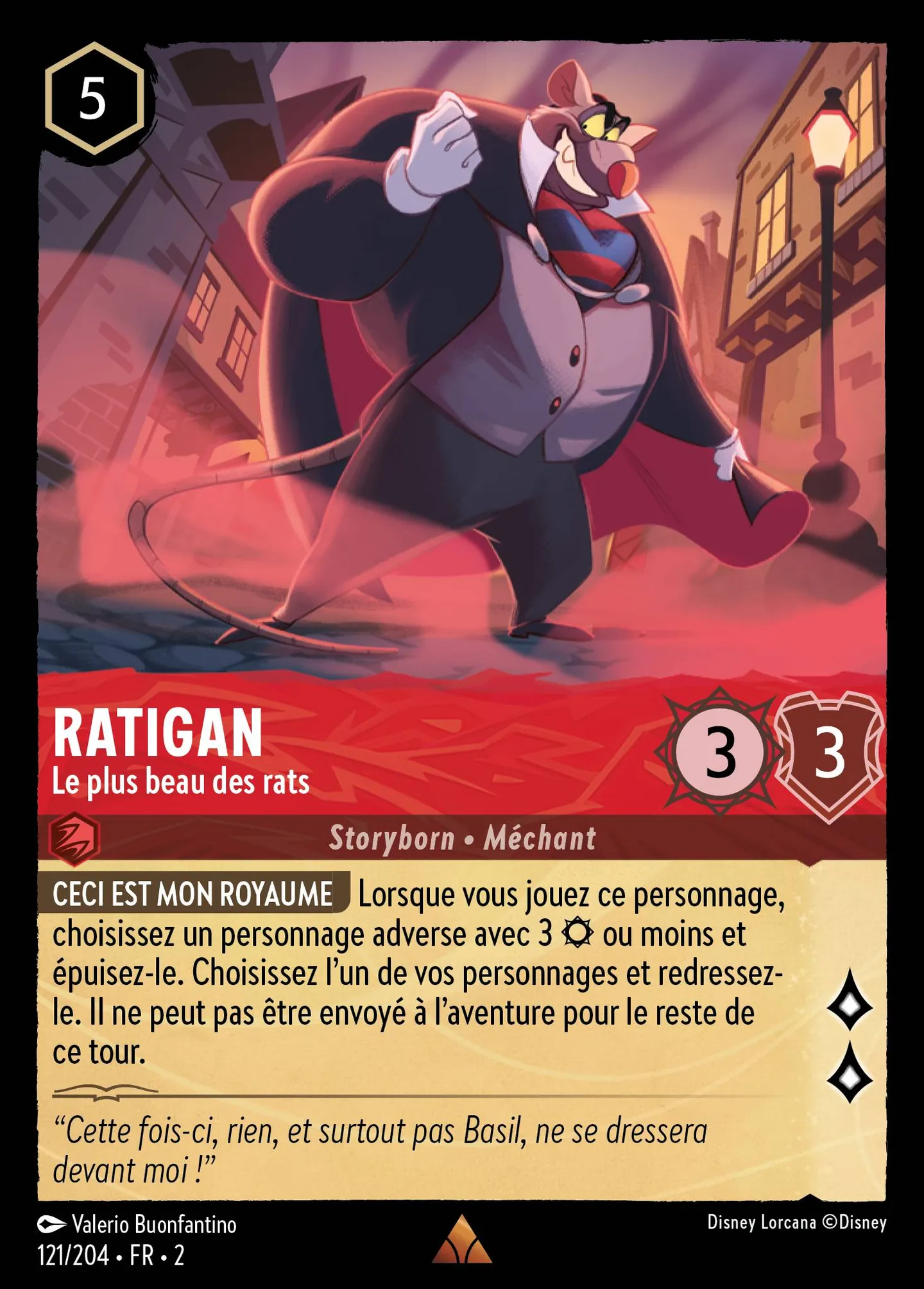 Ratigan - Le plus beau des rats — Rise of the Floodborn — Lorcana