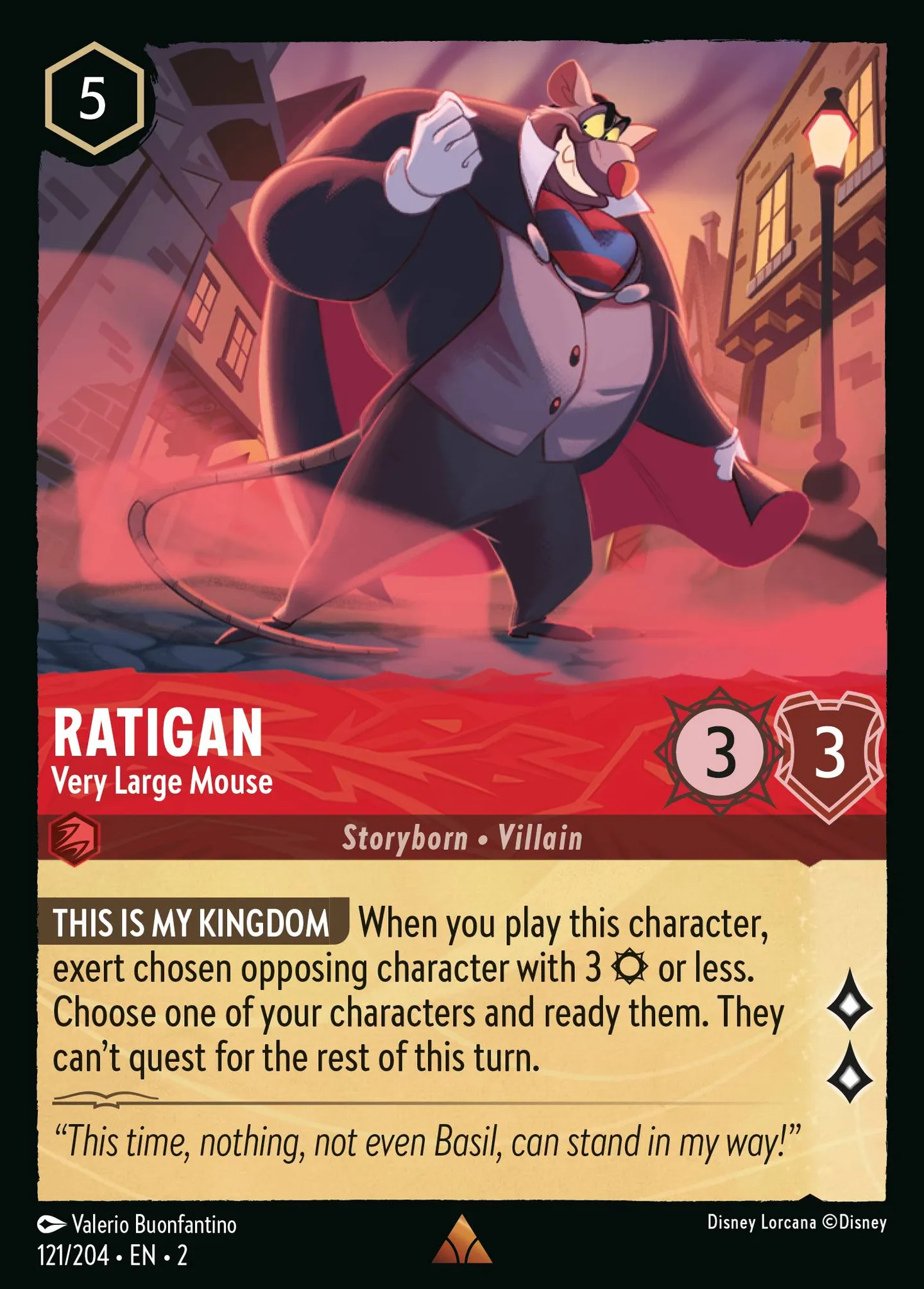 Ratigan - Very Large Mouse — Rise of the Floodborn — Lorcana
