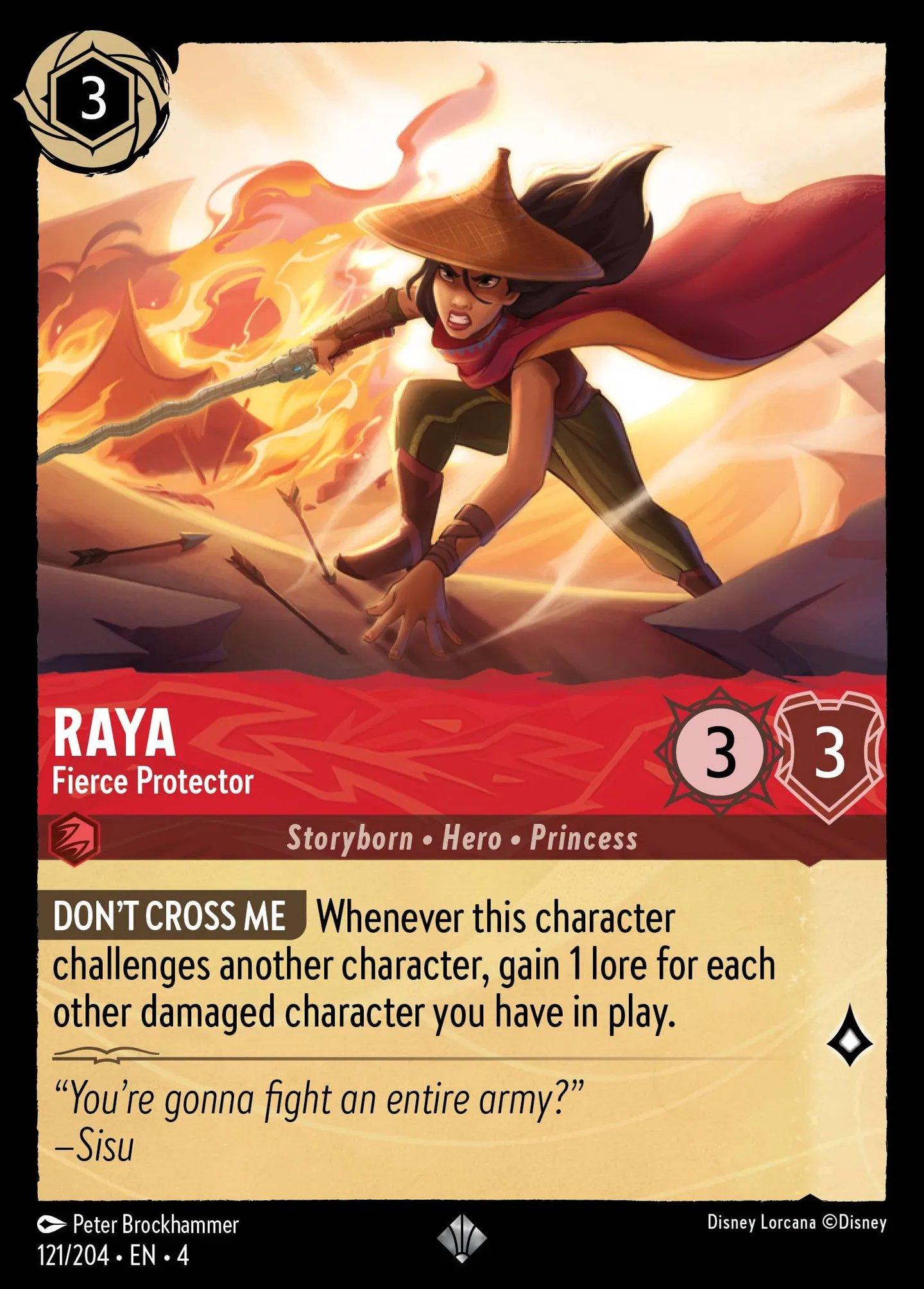 Raya - Fierce Protector — Ursula's Return — Lorcana