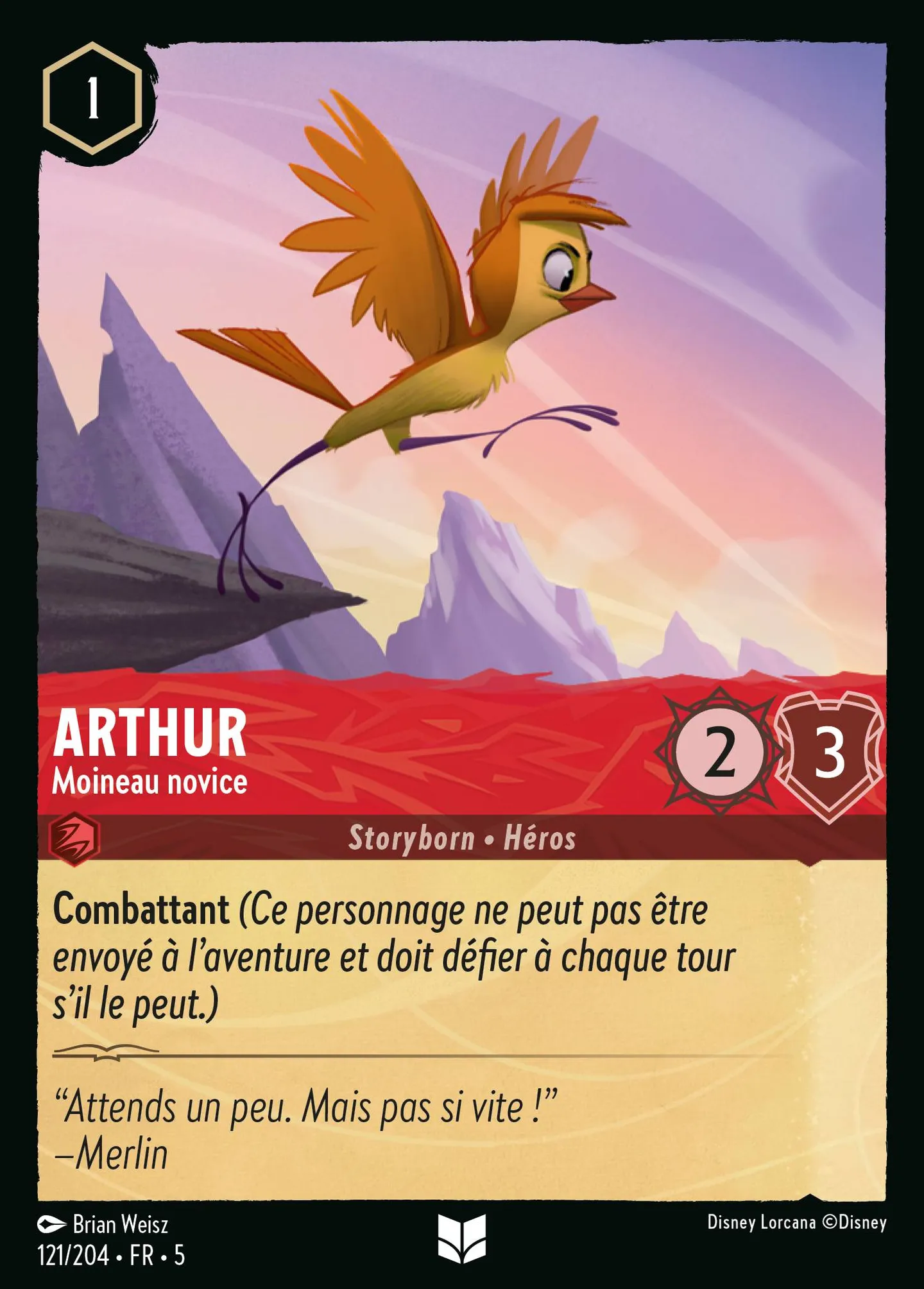 Arthur - Moineau novice — Shimmering Skies — Lorcana