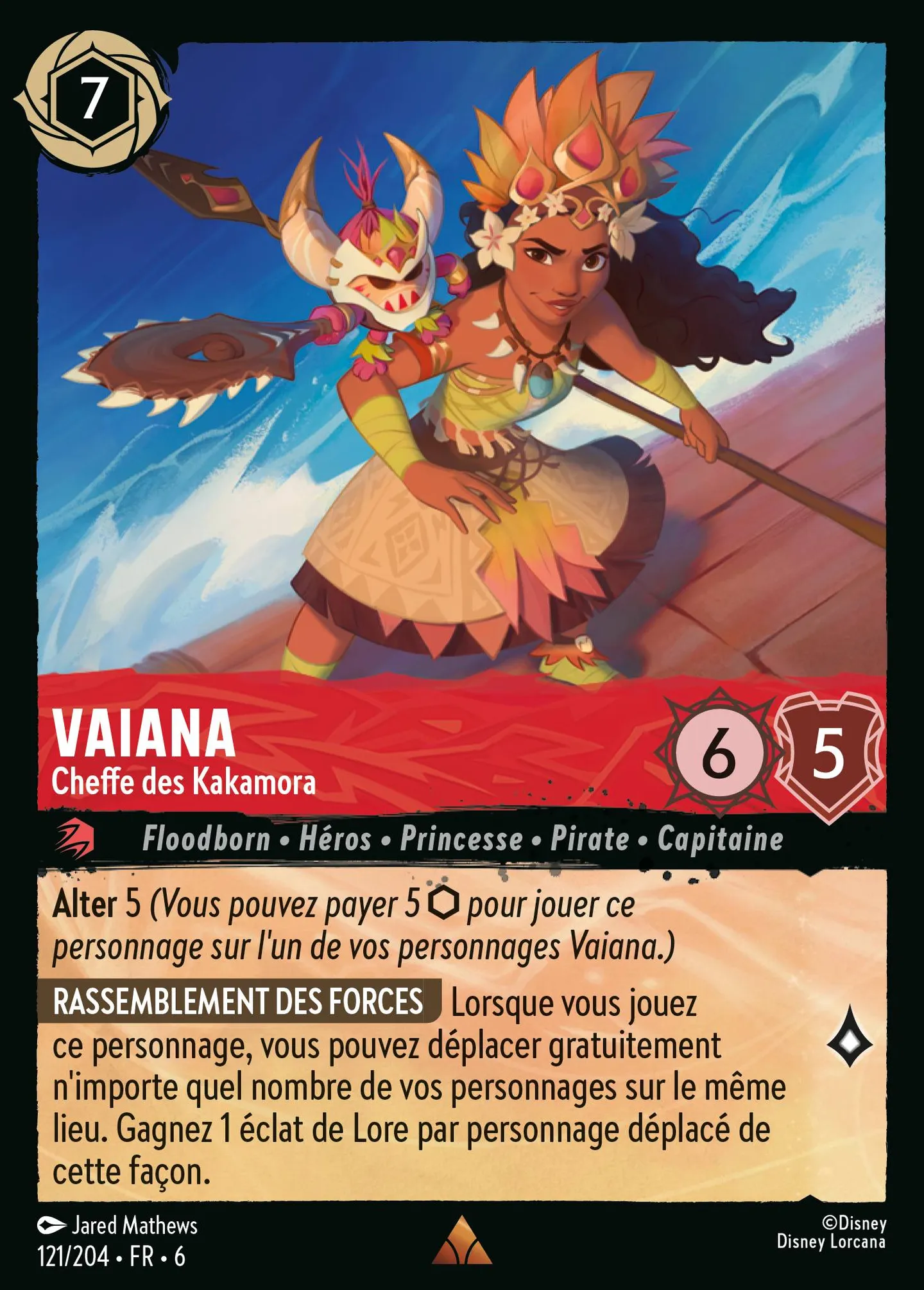Vaiana - Cheffe des Kakamora — Azurite Sea — Lorcana