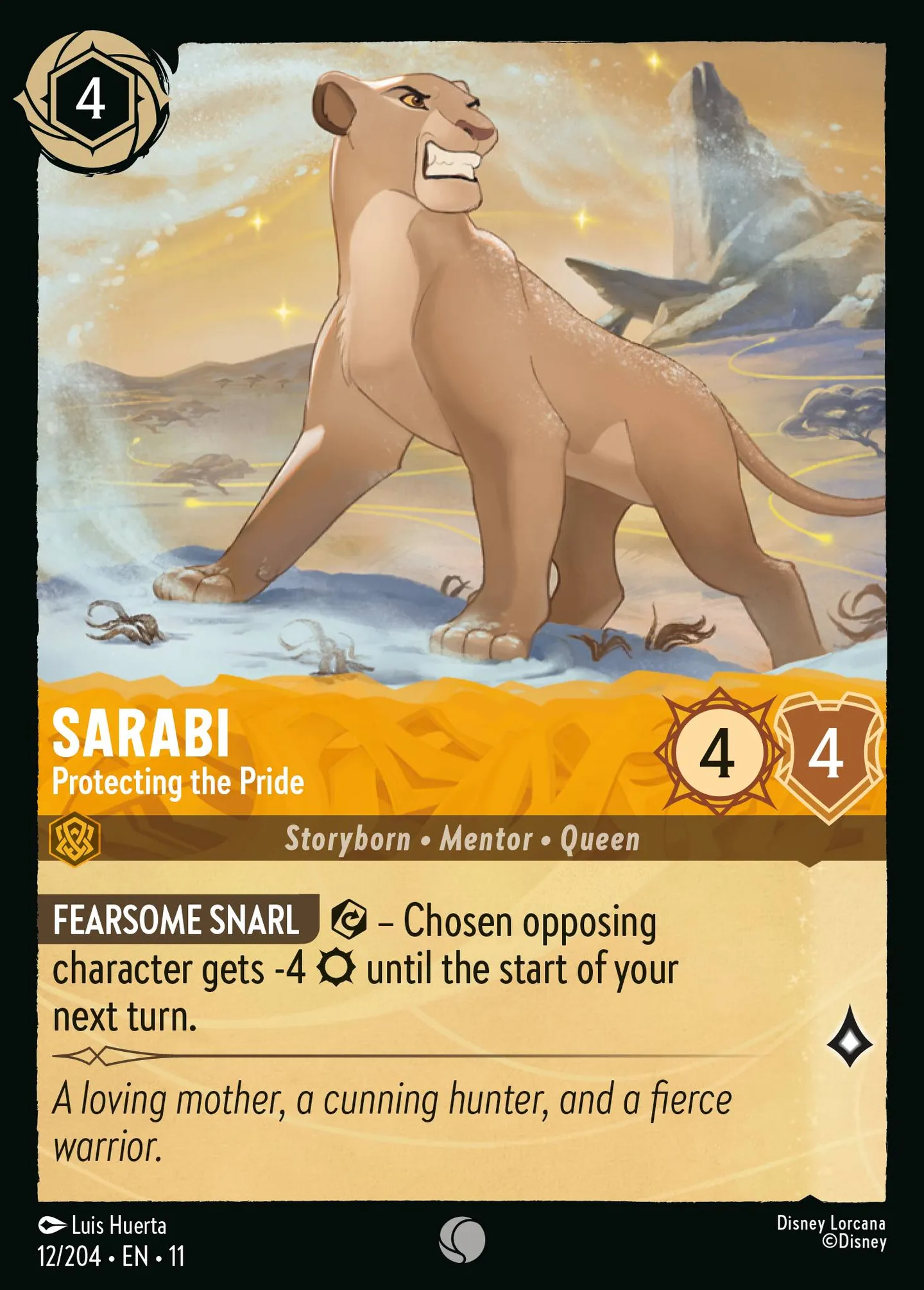 Sarabi - Protecting the Pride — Winterspell — Lorcana
